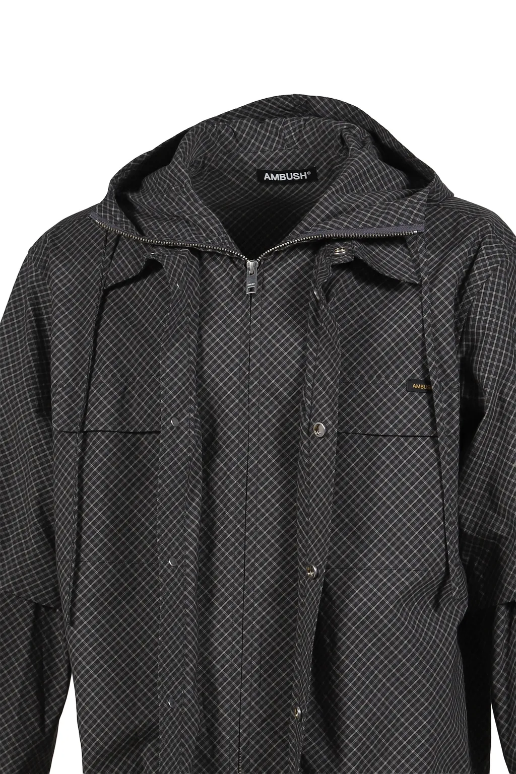 Check Layerd Shirt / Black