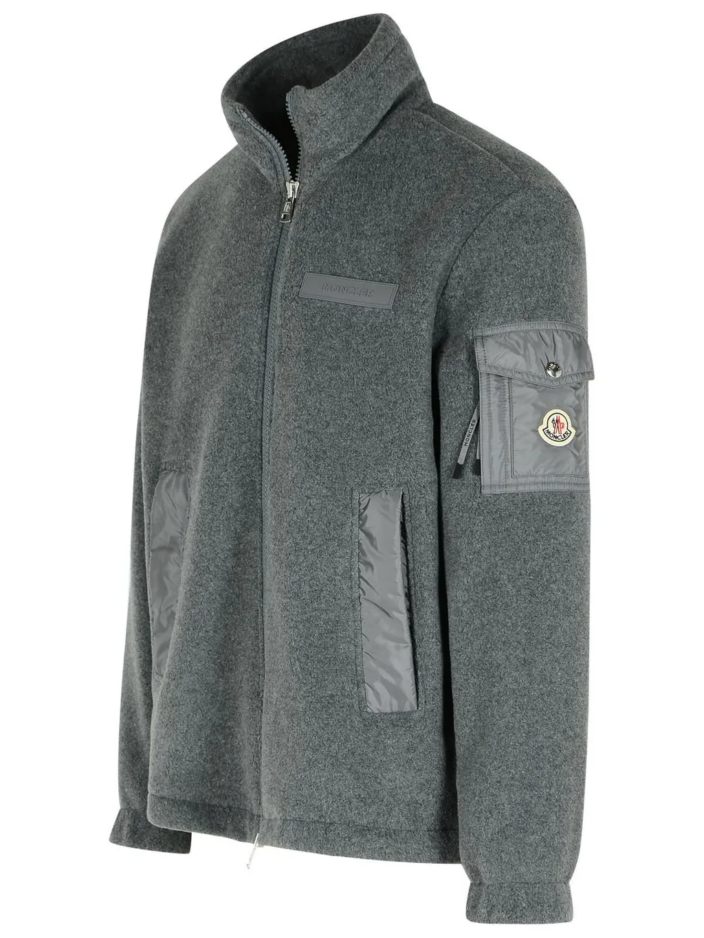 Moncler Zip-Up High Neck Cardigan