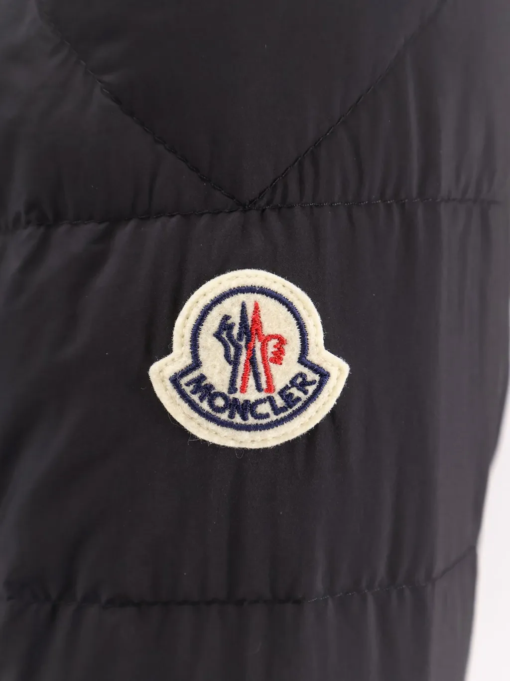 Moncler Selves Logo Patch Quilted Jacket