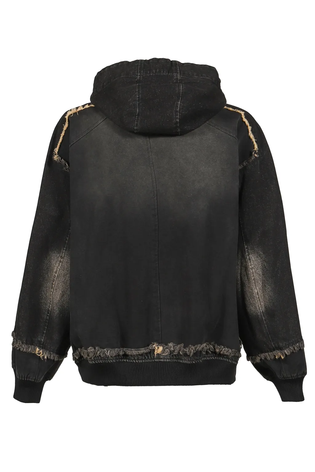 Cut Up Hoode Jacket / Fade Blk
