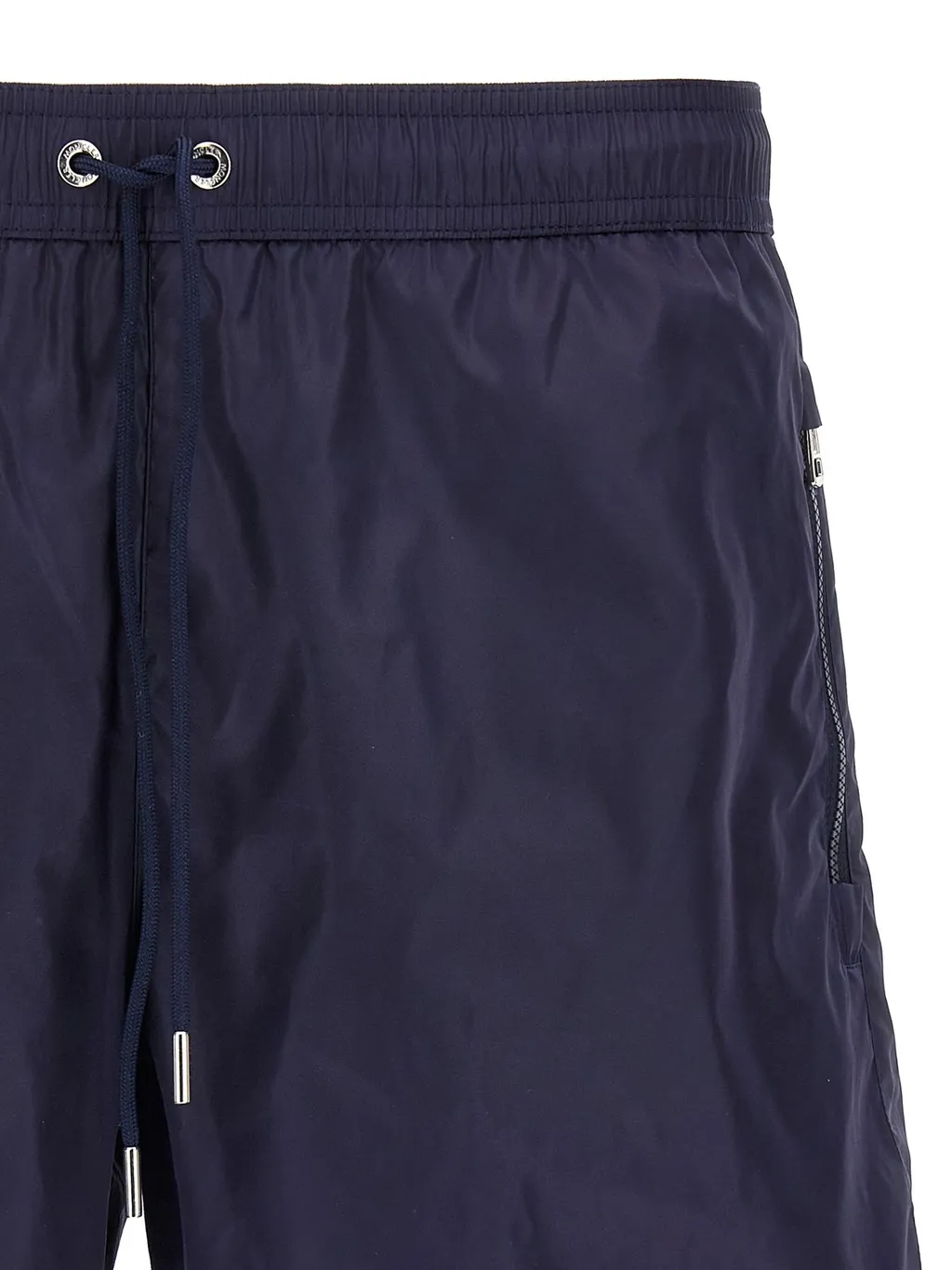 Moncler Logo Patch Drawstring Swim Shorts