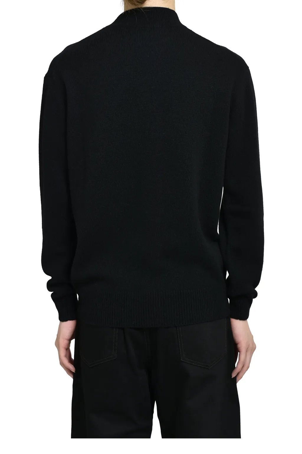 Mock Neck Sweater / Black
