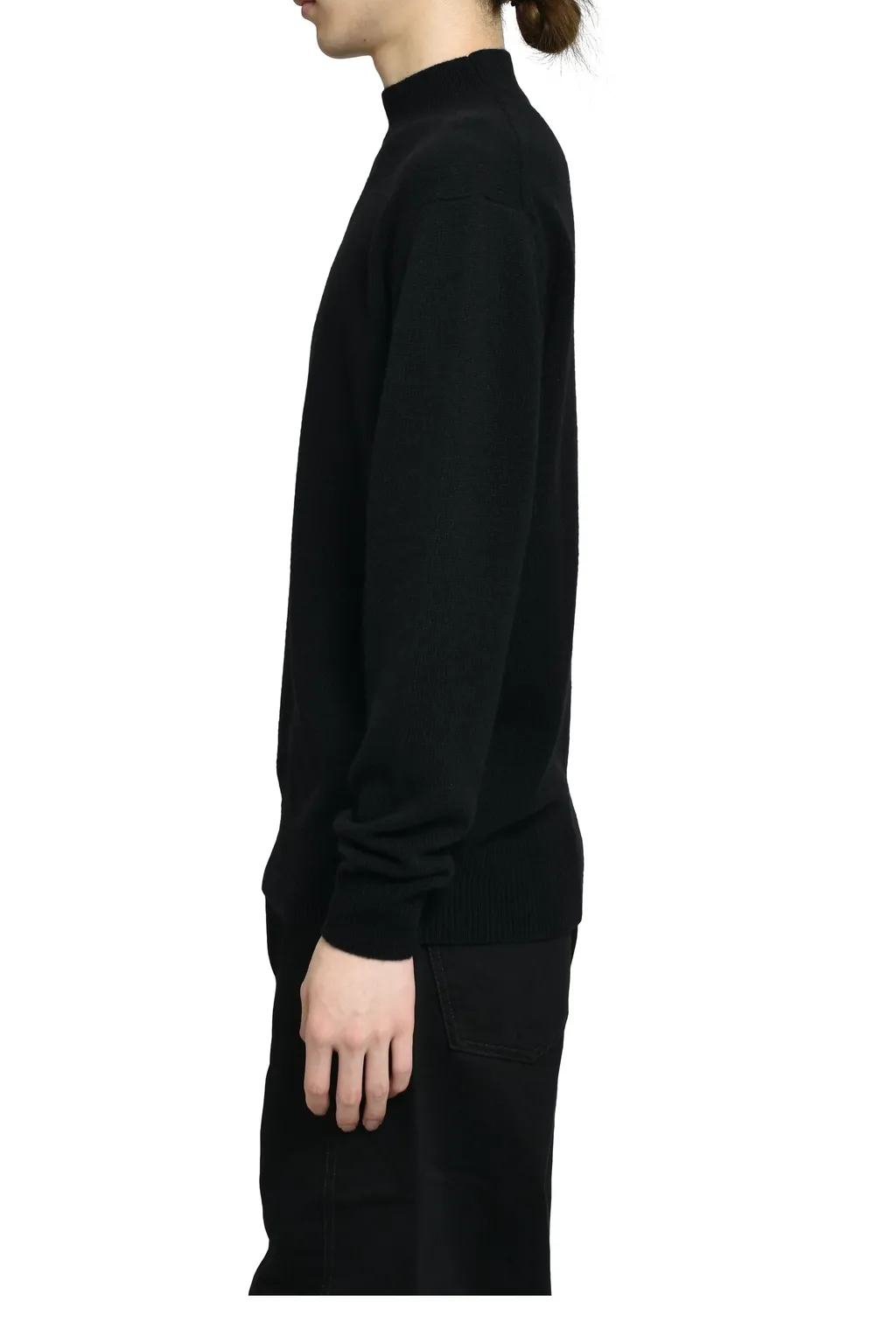 Mock Neck Sweater / Black