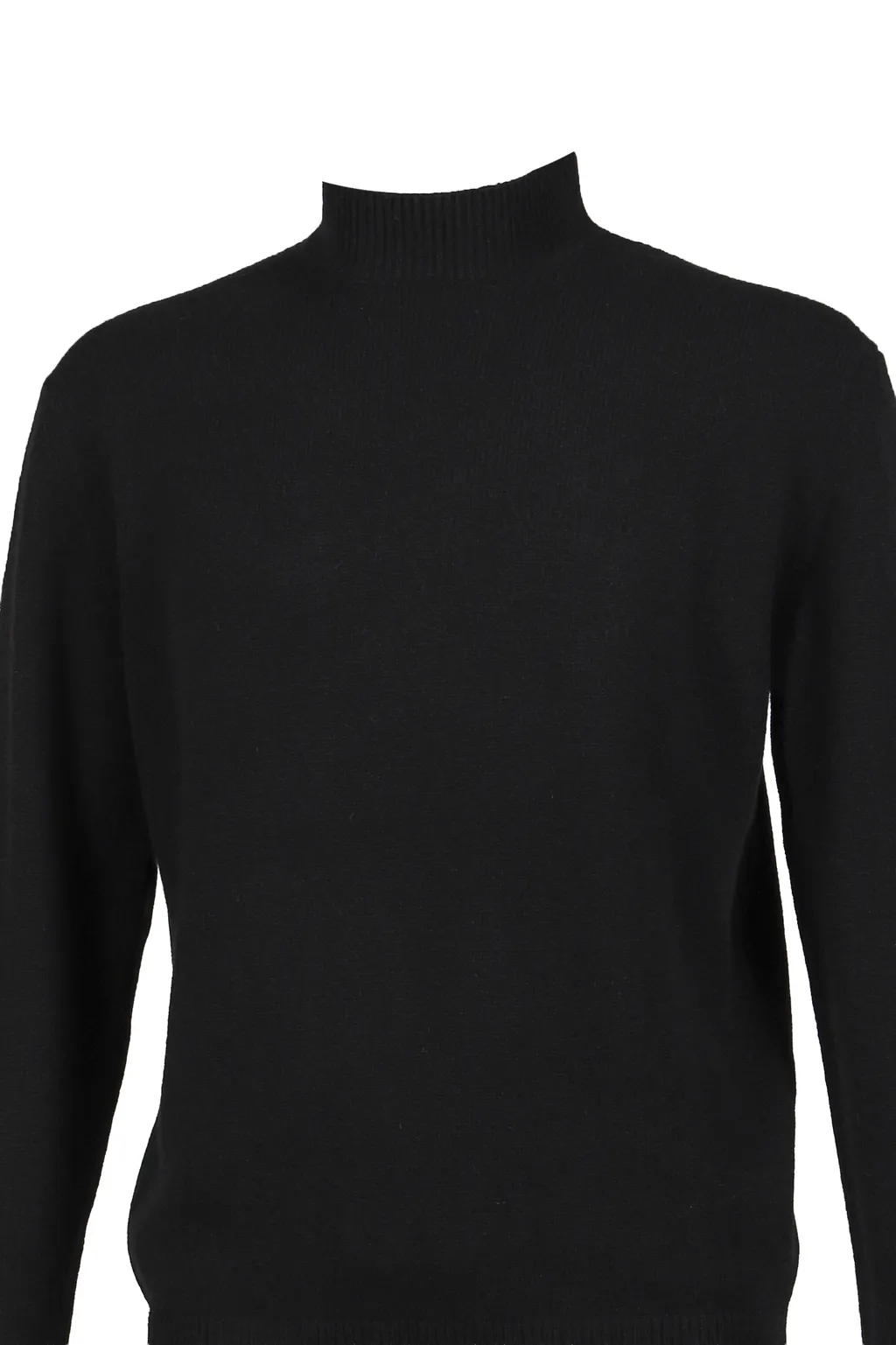 Mock Neck Sweater / Black