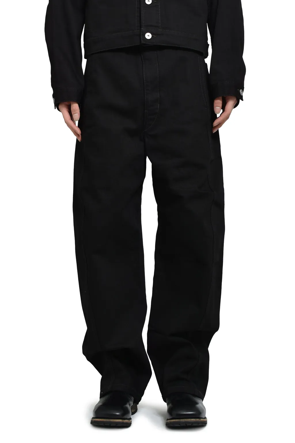 Twisted Belted Pants / Black
