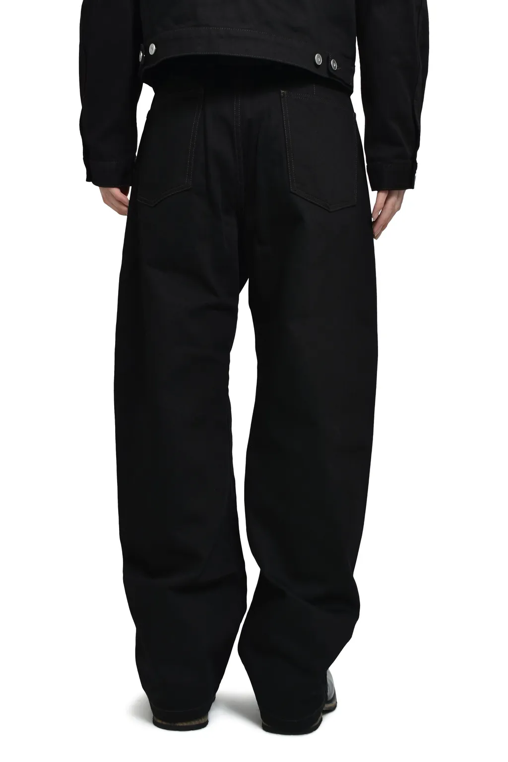 Twisted Belted Pants / Black