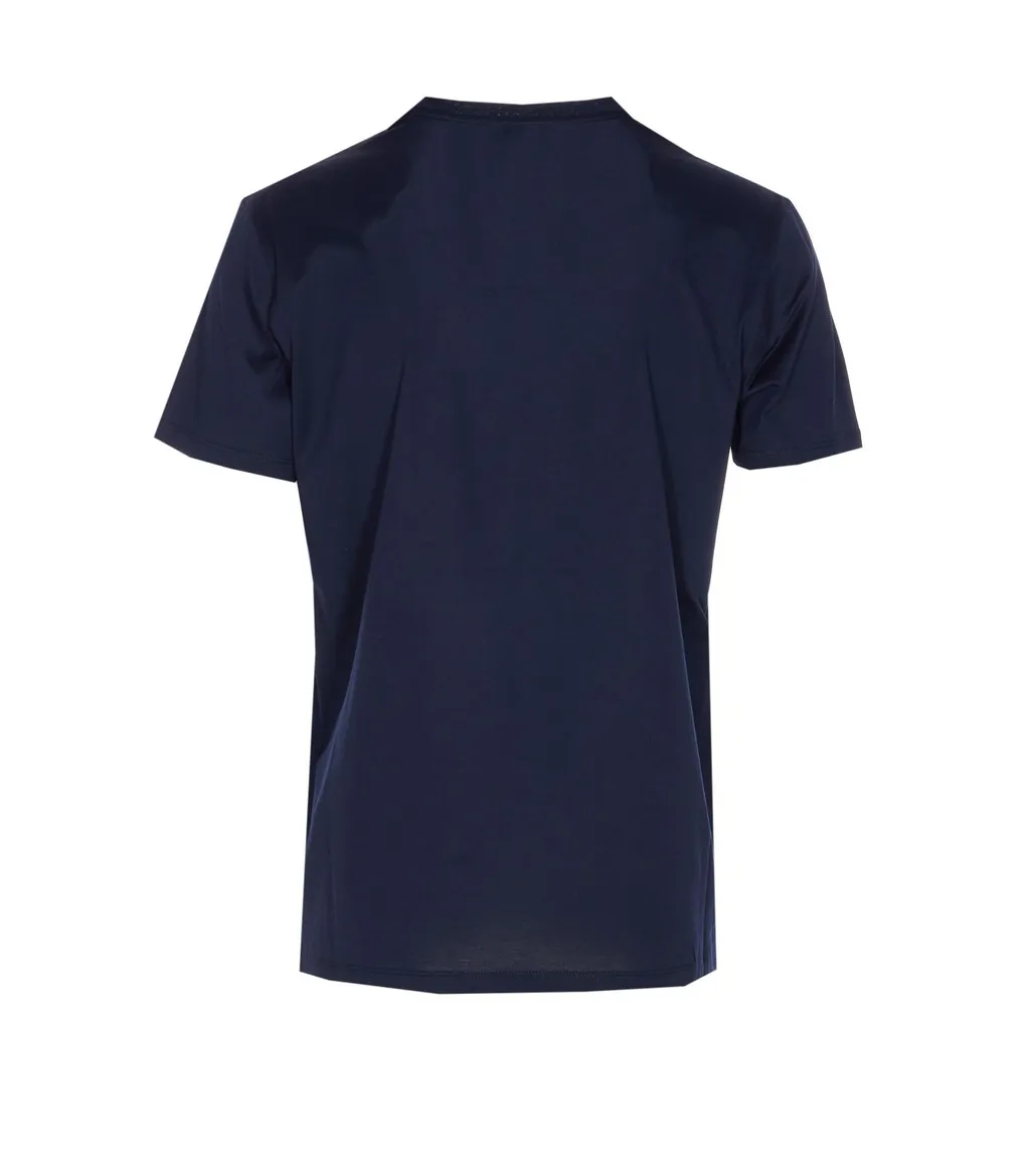 Moncler Logo Embroidered Crewneck T-Shirt