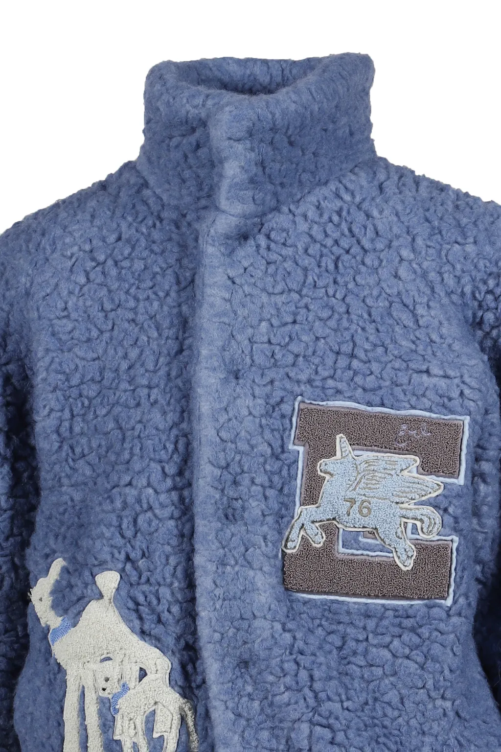 Woven Varsity Jacket / Blue