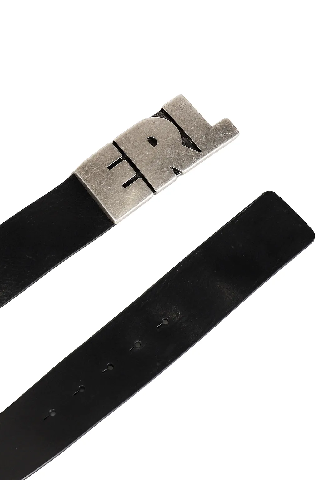 Erl Logo Belt Leather / Black