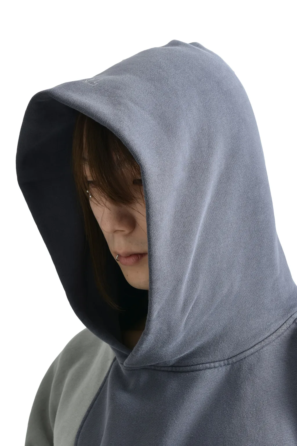 Wave Hoodie Knit / Dark Gry
