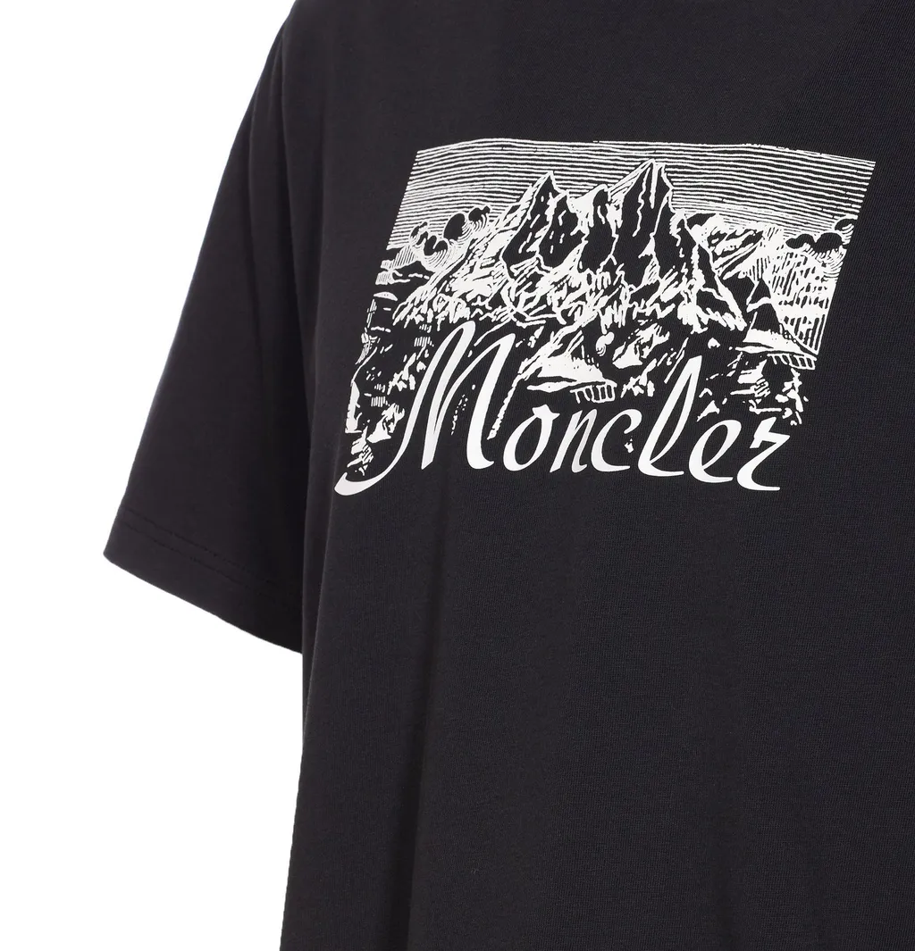 Moncler Logo Printed Crewneck T-Shirt