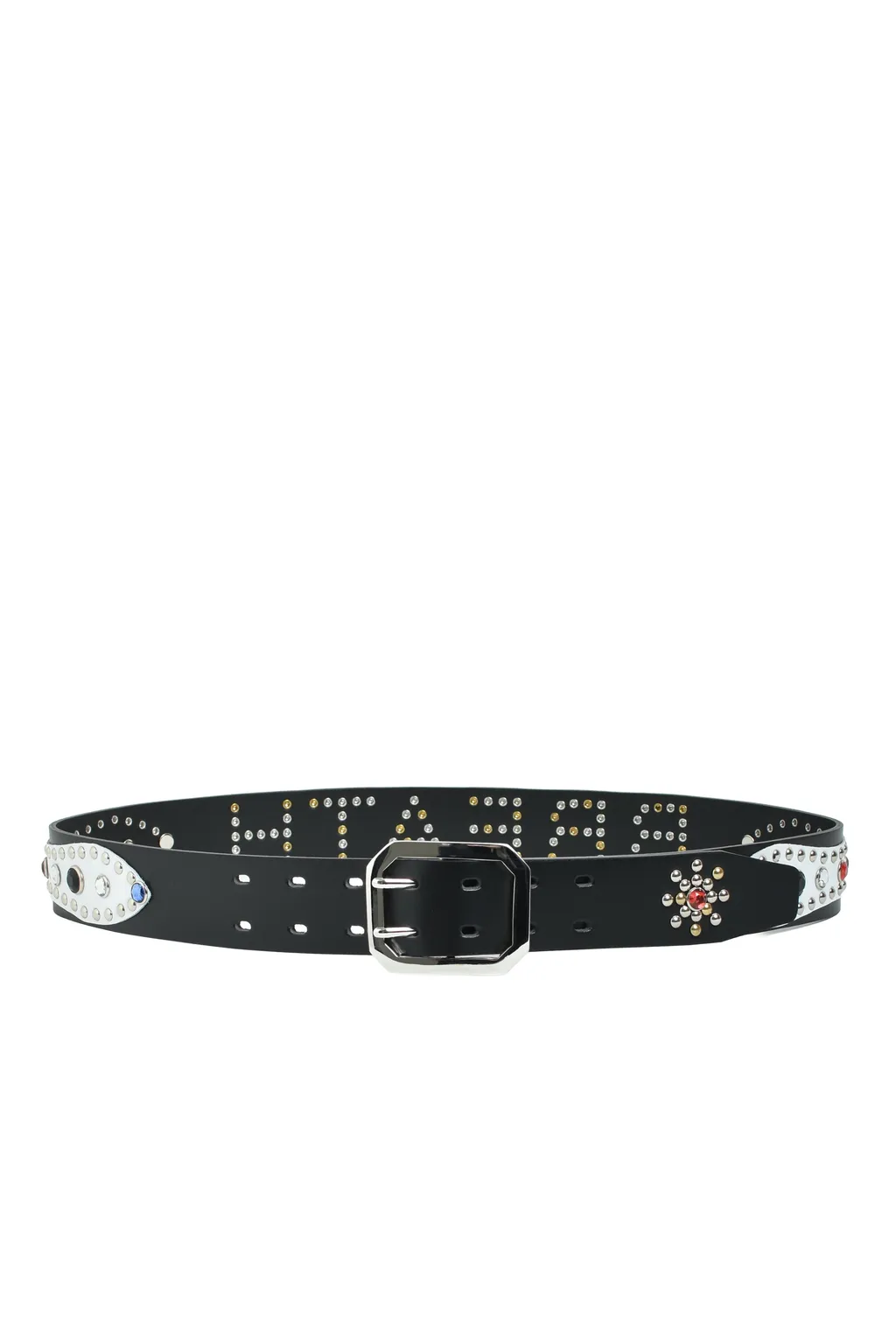 Studs Logo Belt / Black Multi