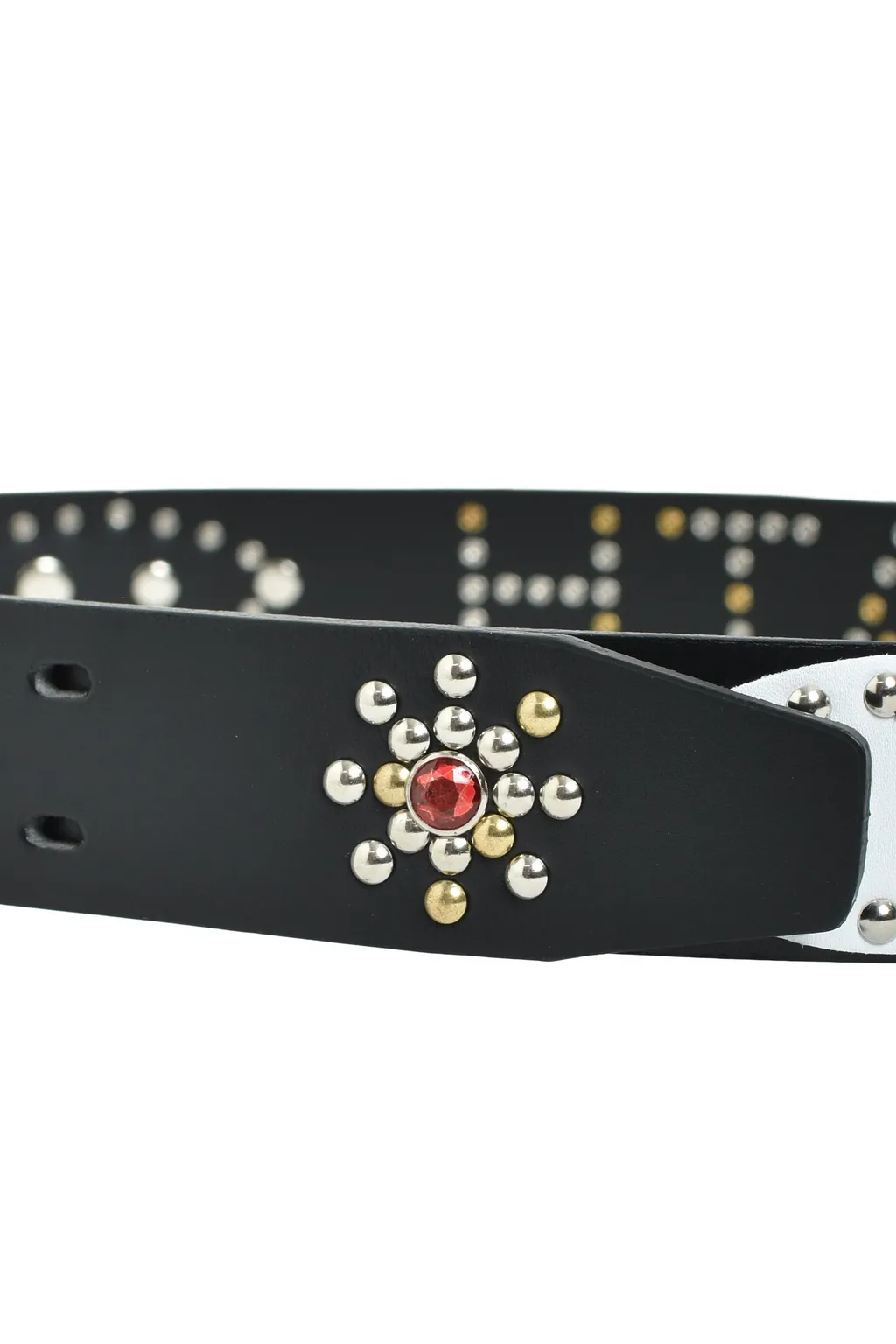 Studs Logo Belt / Black Multi