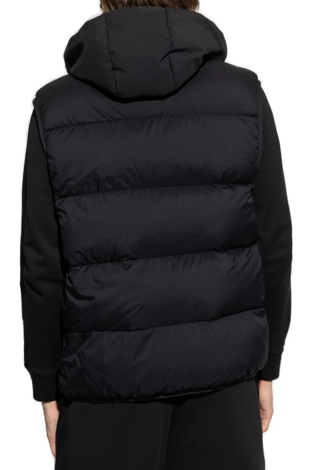 Moncler Guersac Hooded Diagonal-Quilted Vest