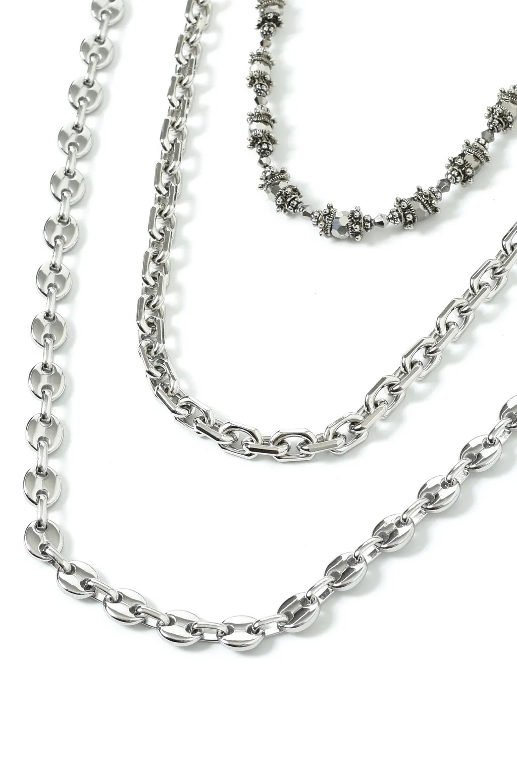 Bh Triple Wallet Chain ​​/ Silver