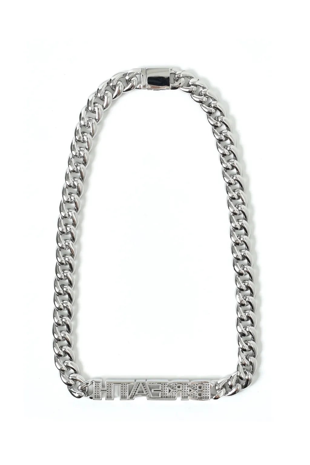 Bh Zirconia Chain ​​Necklace / Silver