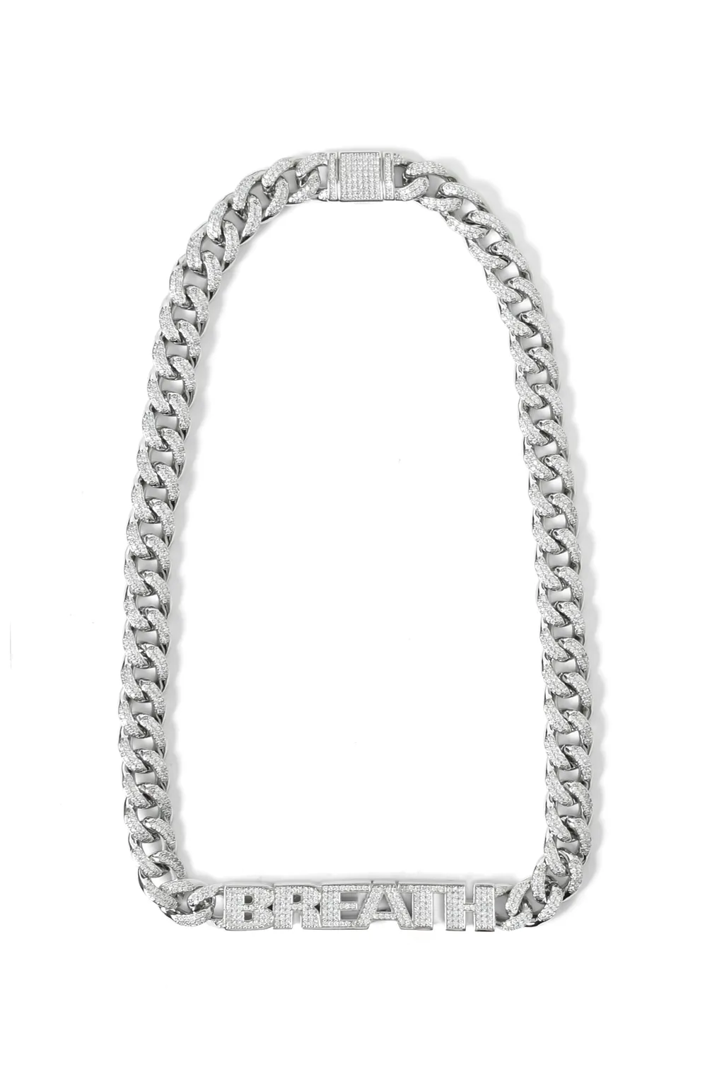 Bh Zirconia Chain ​​Necklace / Silver