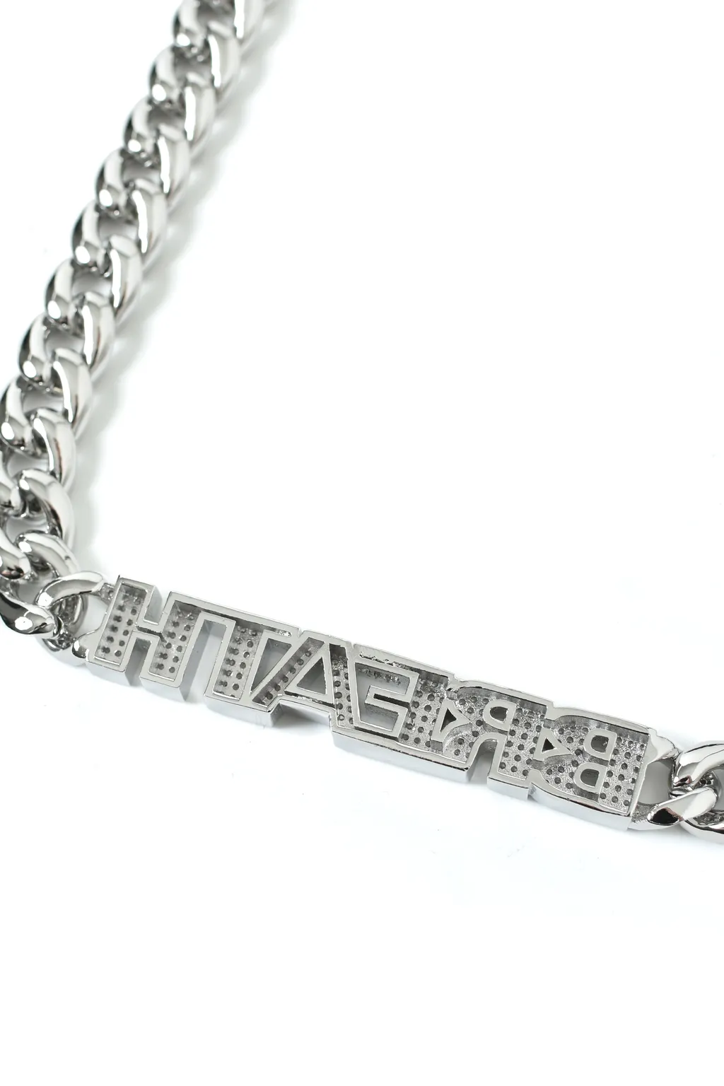 Bh Zirconia Chain ​​Necklace / Silver
