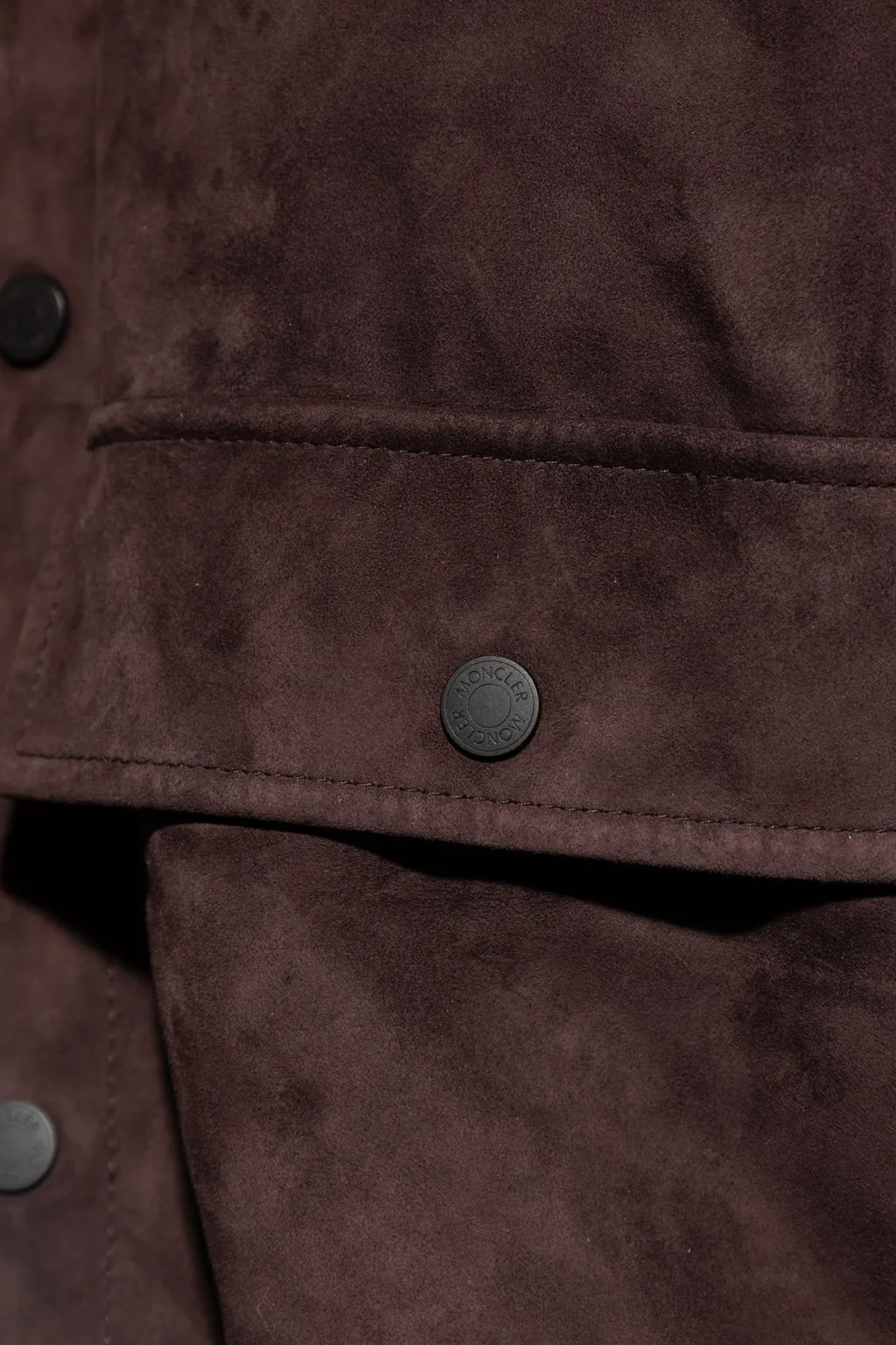 Moncler Logo Patch Button-Up Cardigan
