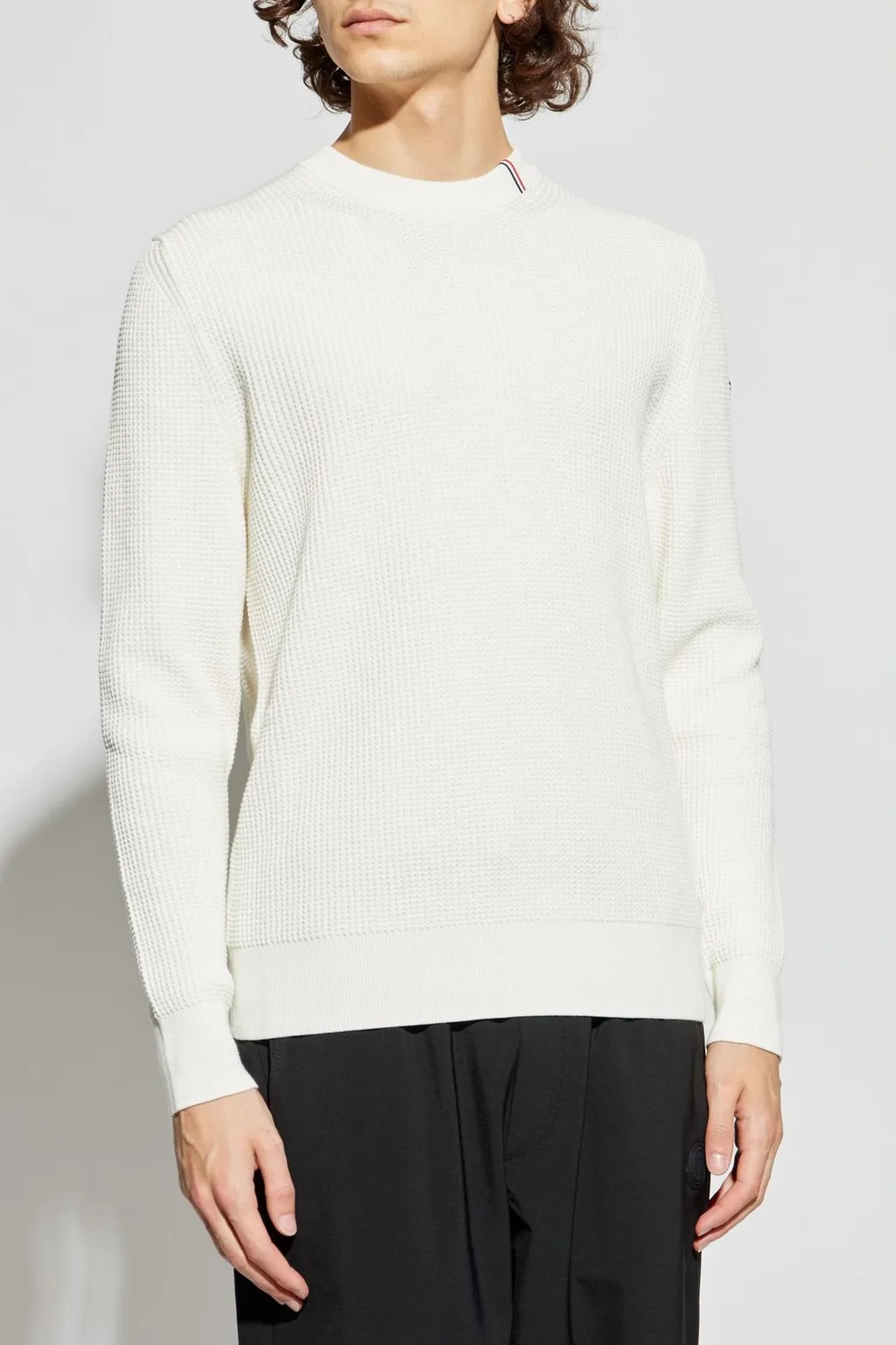 Moncler Logo Patch Crewneck Jumper