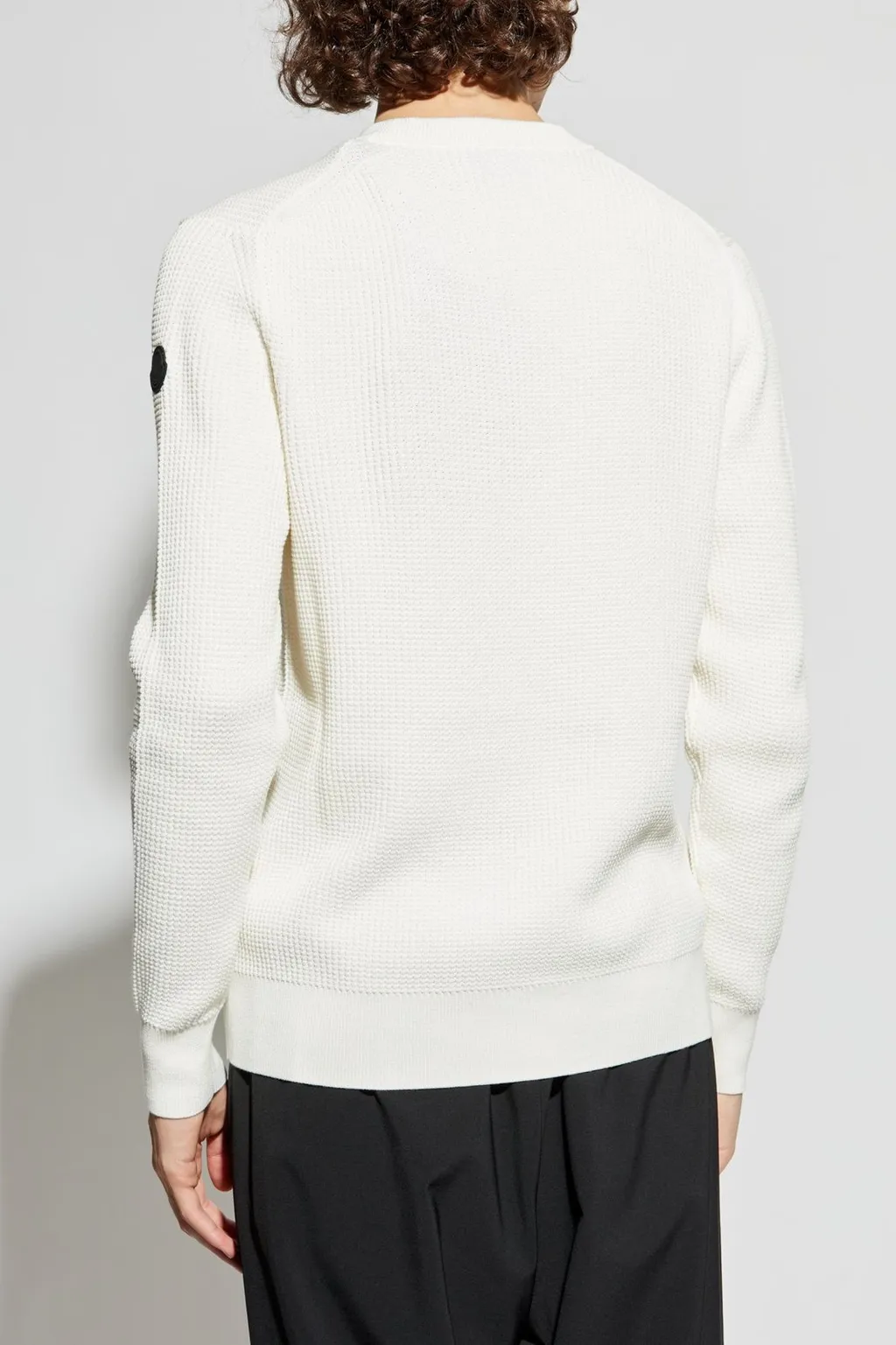 Moncler Logo Patch Crewneck Jumper