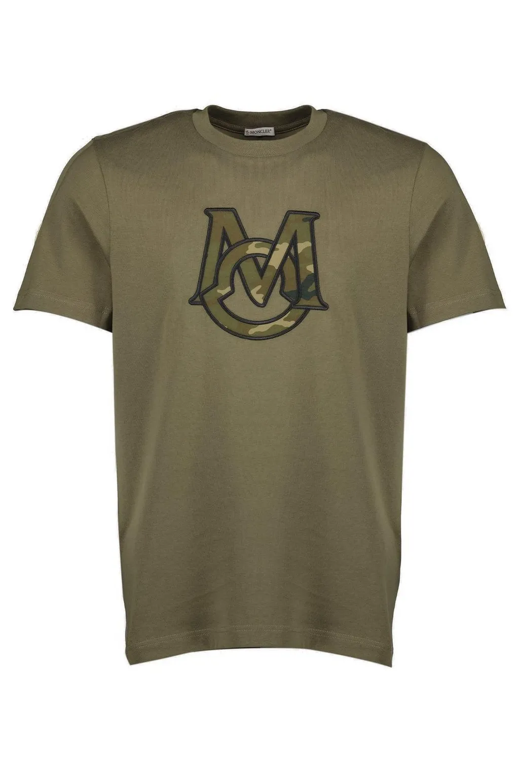 Moncler Logo Embroidered Crewneck T-Shirt