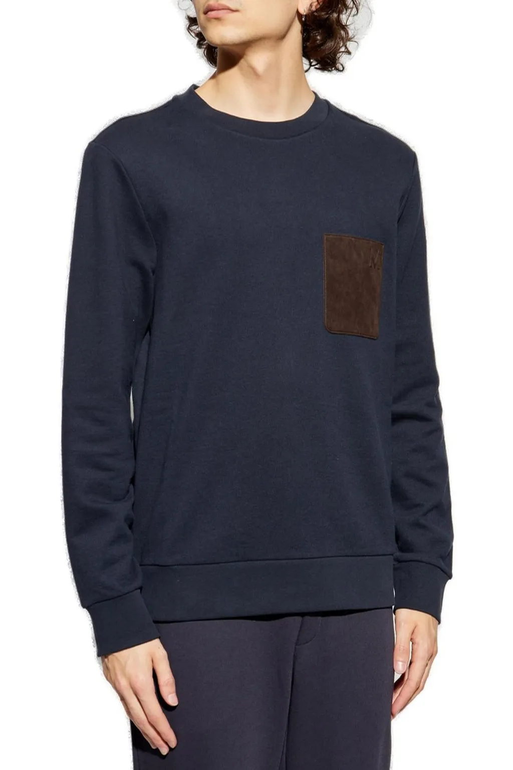 Moncler Logo Patch Crewneck Sweatshirt