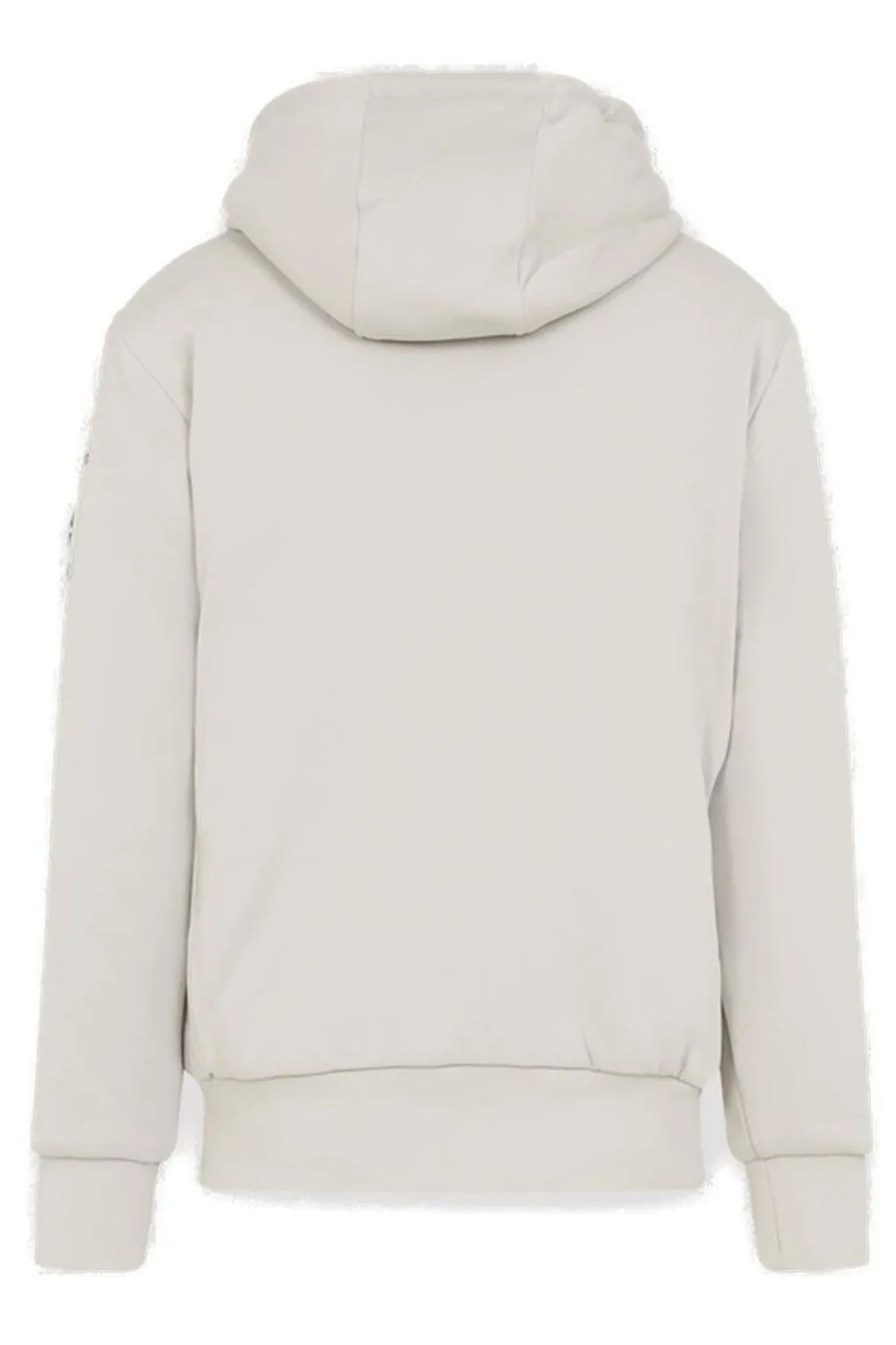 Moose Knuckles Logo-Plaque Drawstring Zipped Hoodie