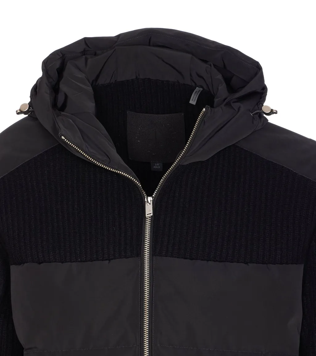 Moose Knuckles Zip-Up Hooded Jacket