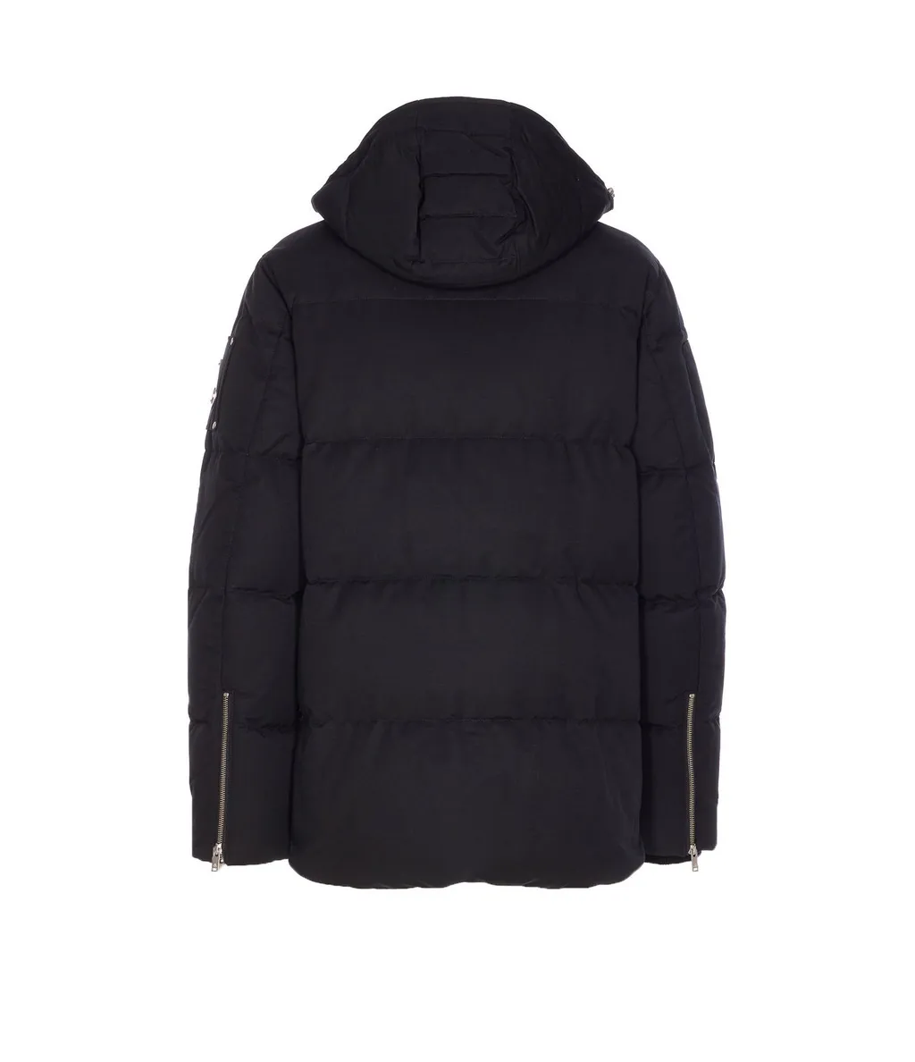 Moose Knuckles Zip Detailed Hooded Coat