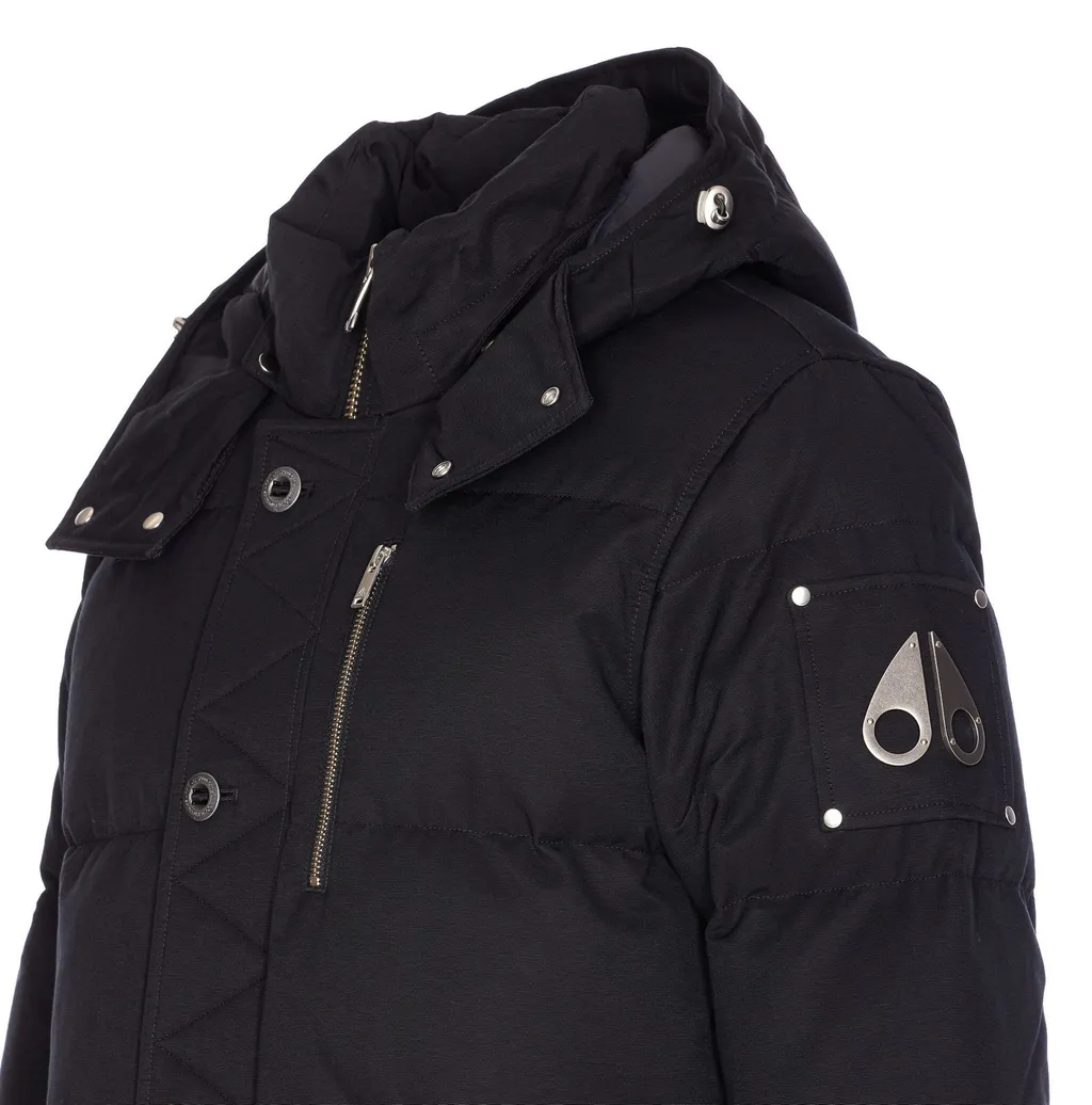 Moose Knuckles Zip Detailed Hooded Coat