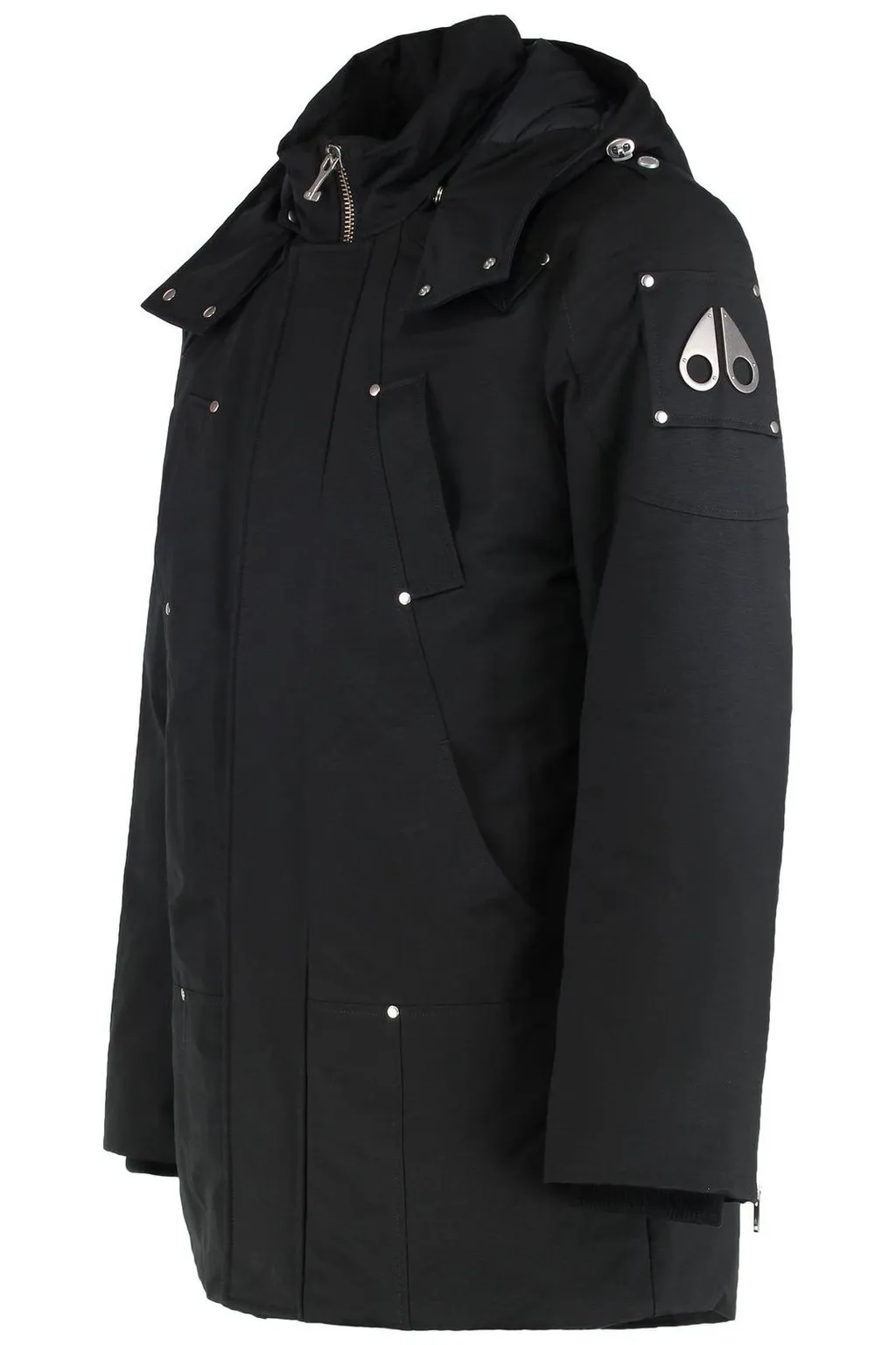 Moose Knuckles Logo-Plaque Zipped Bomber Jacket