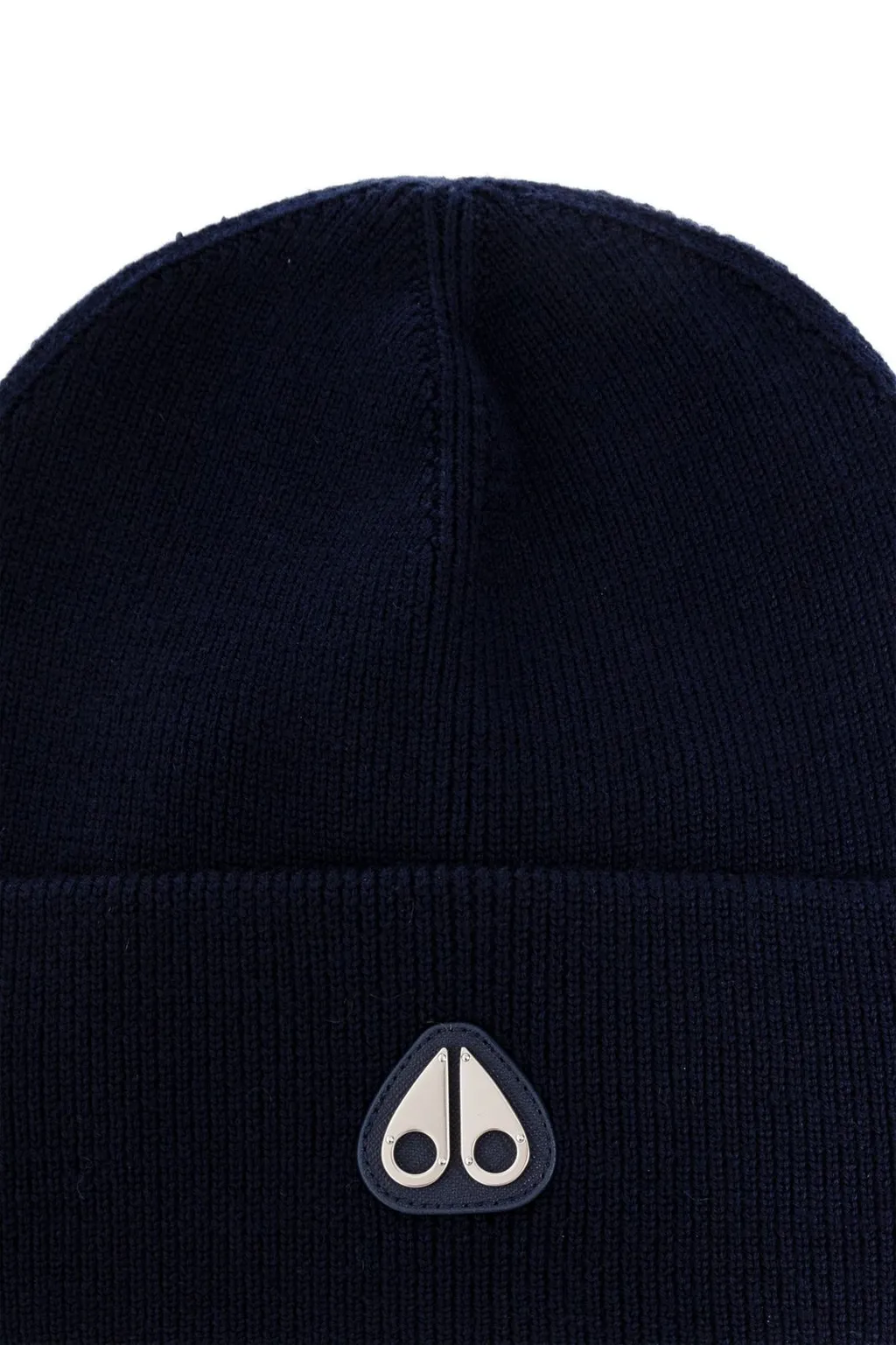 Moose Knuckles Logo Patch Knitted Beanie
