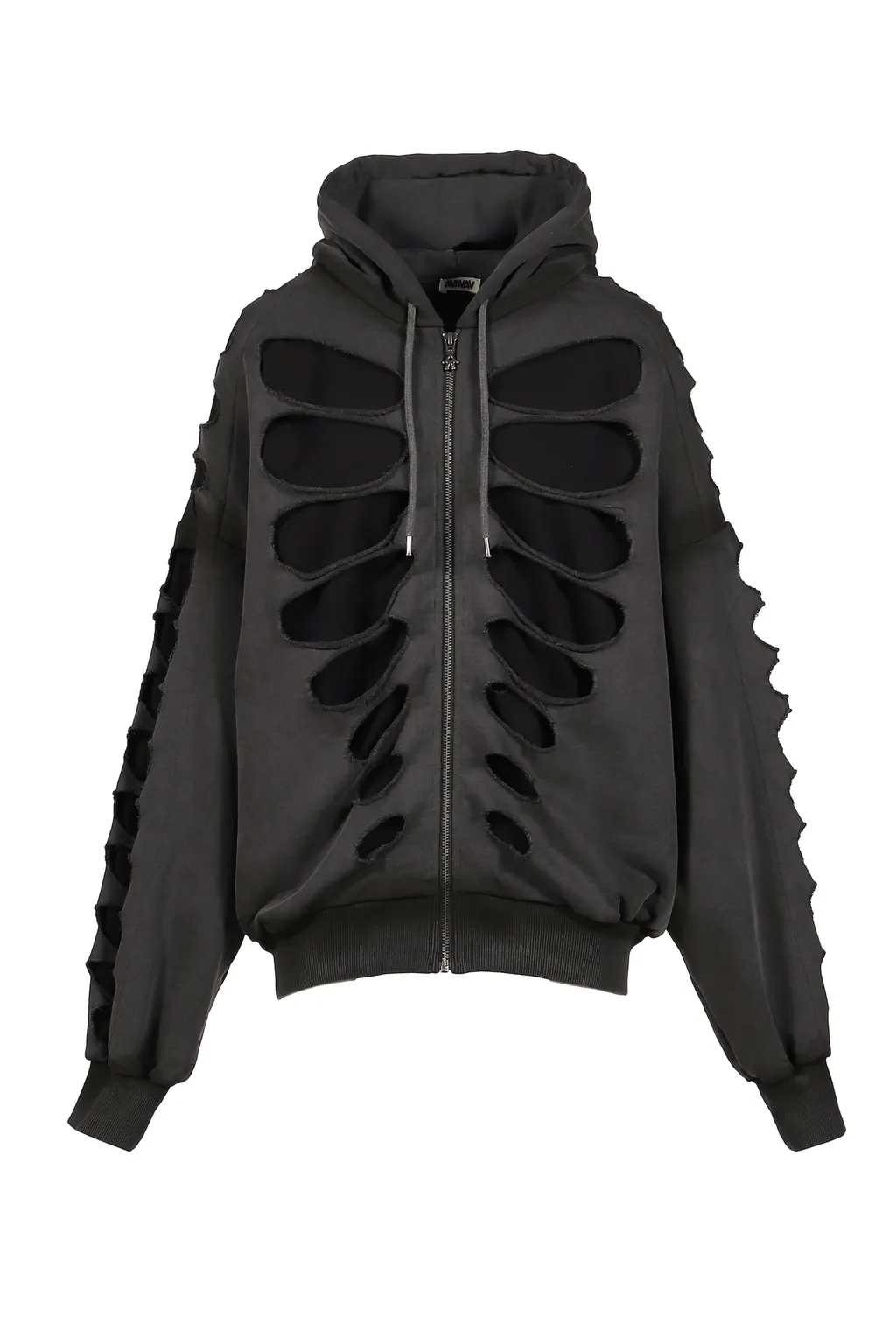 Os Shoulderless Hoodie Cut-Out Black / Blk