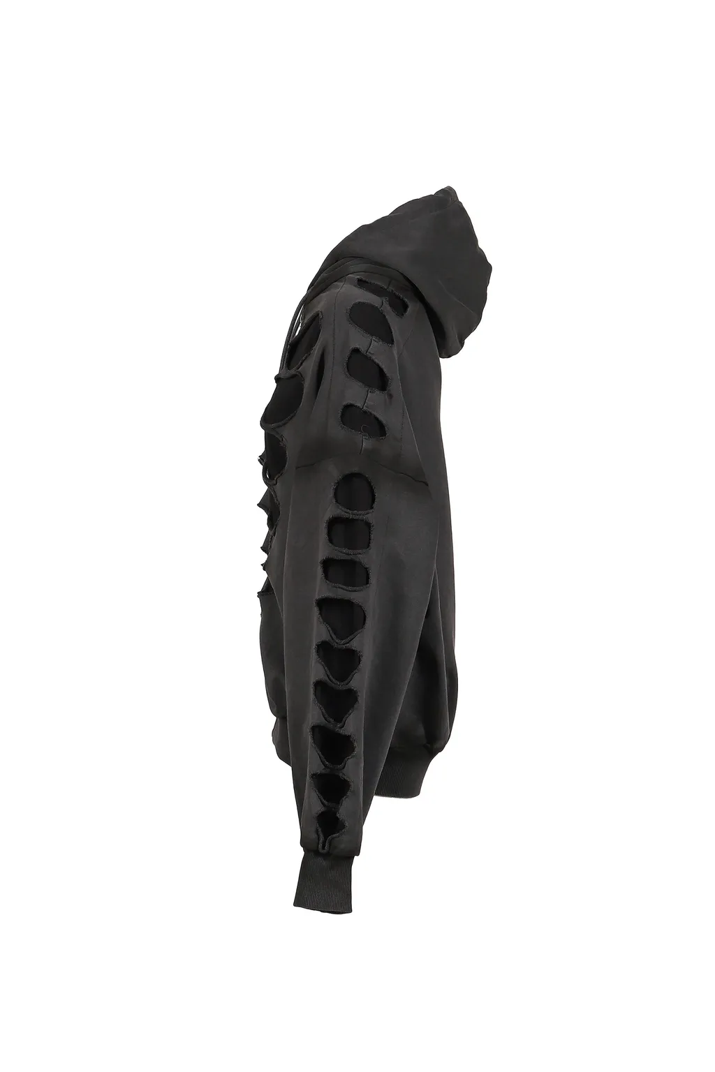 Os Shoulderless Hoodie Cut-Out Black / Blk