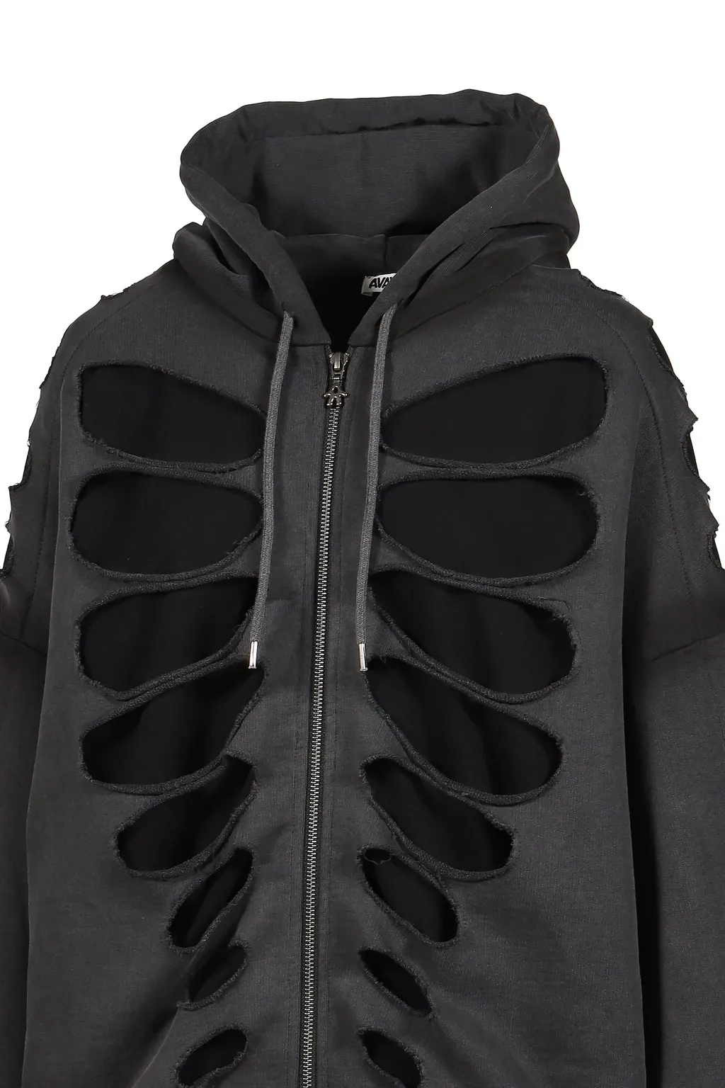 Os Shoulderless Hoodie Cut-Out Black / Blk