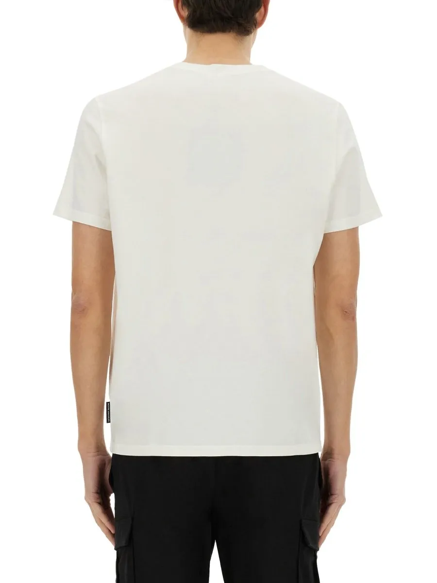 Moose Knuckles Logo Patch Crewneck T-Shirt