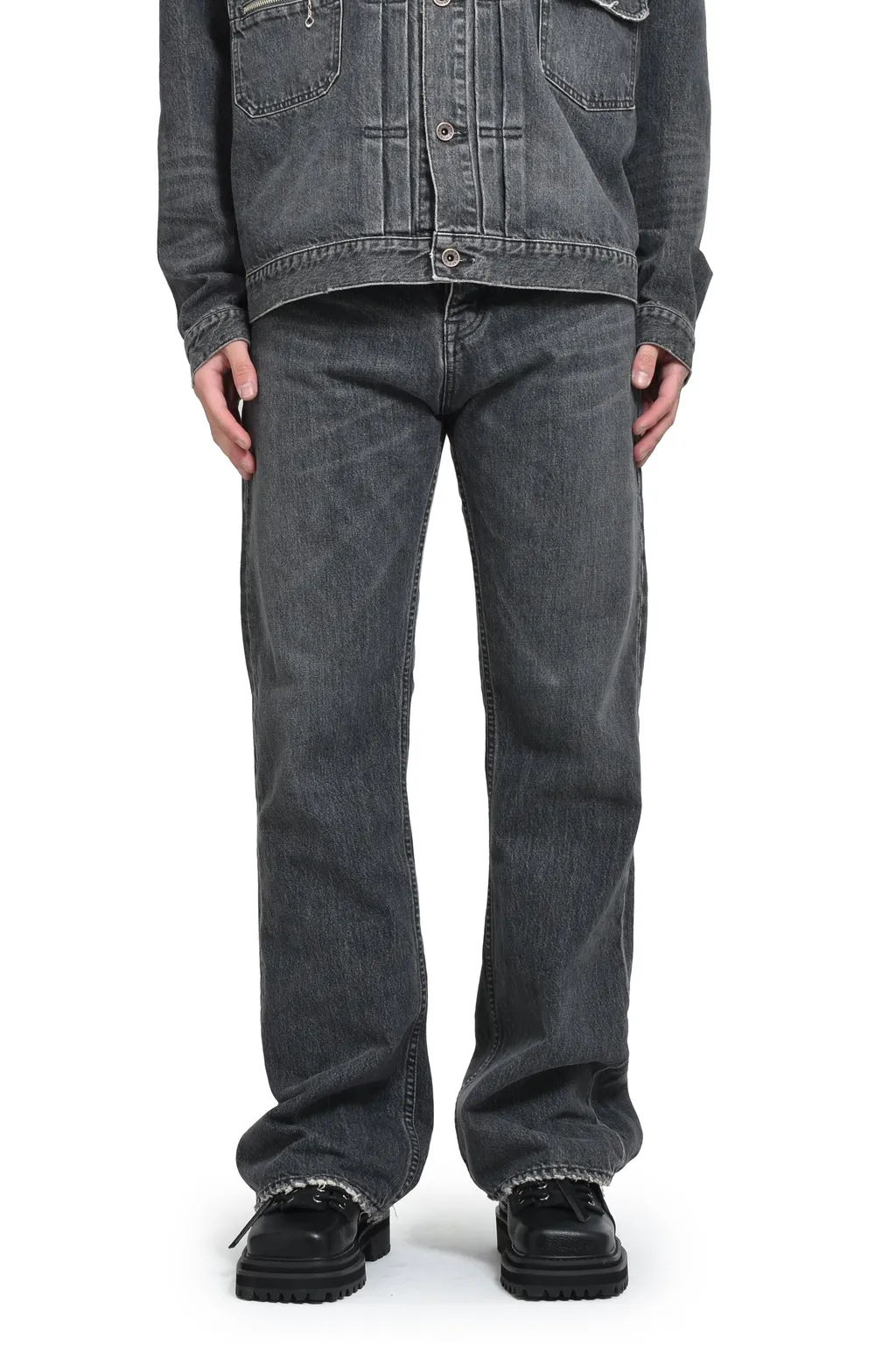Vintage Denim Pants / Blk Flare
