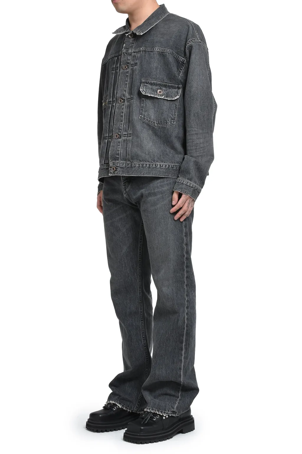 Vintage Denim Pants / Blk Flare
