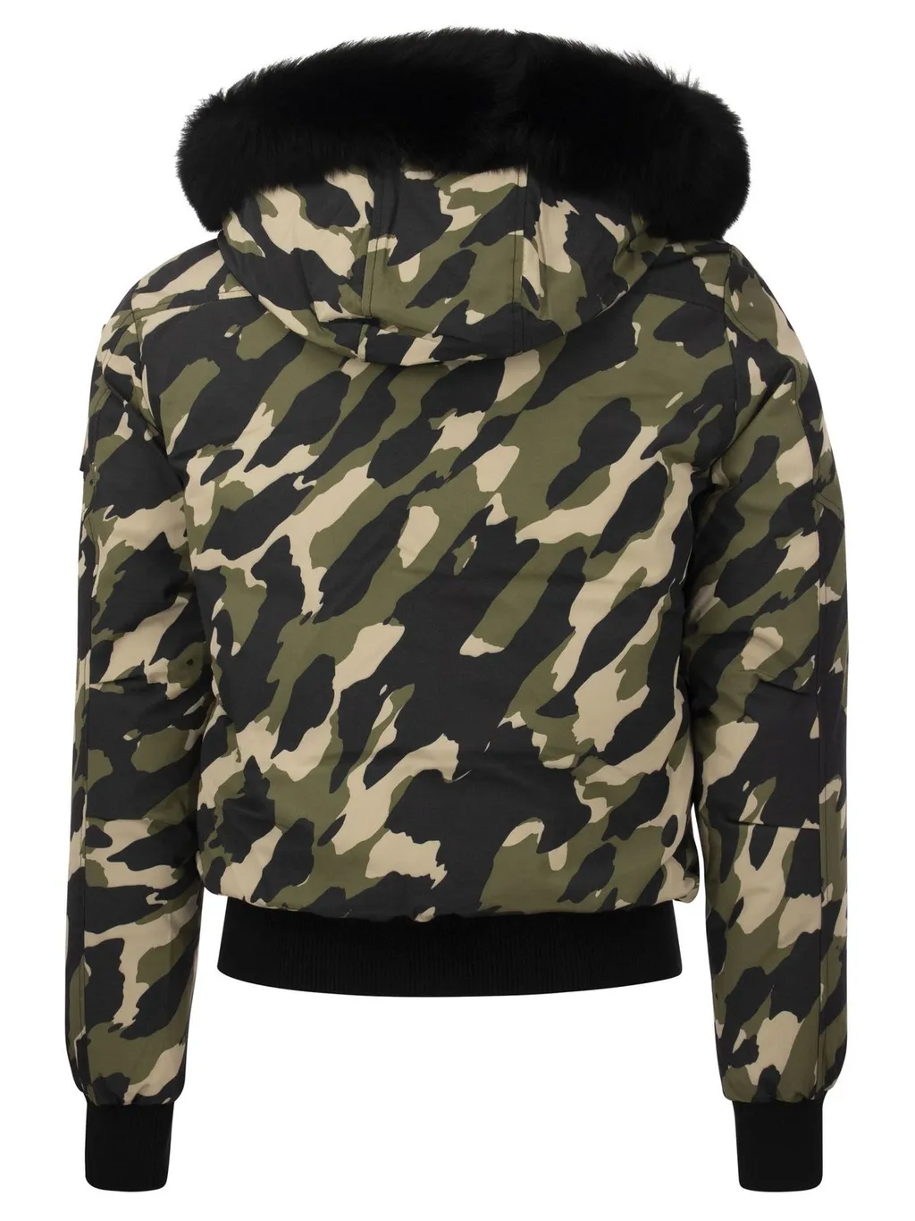 Moose Knuckles Camouflage Printed Hooded Jacket