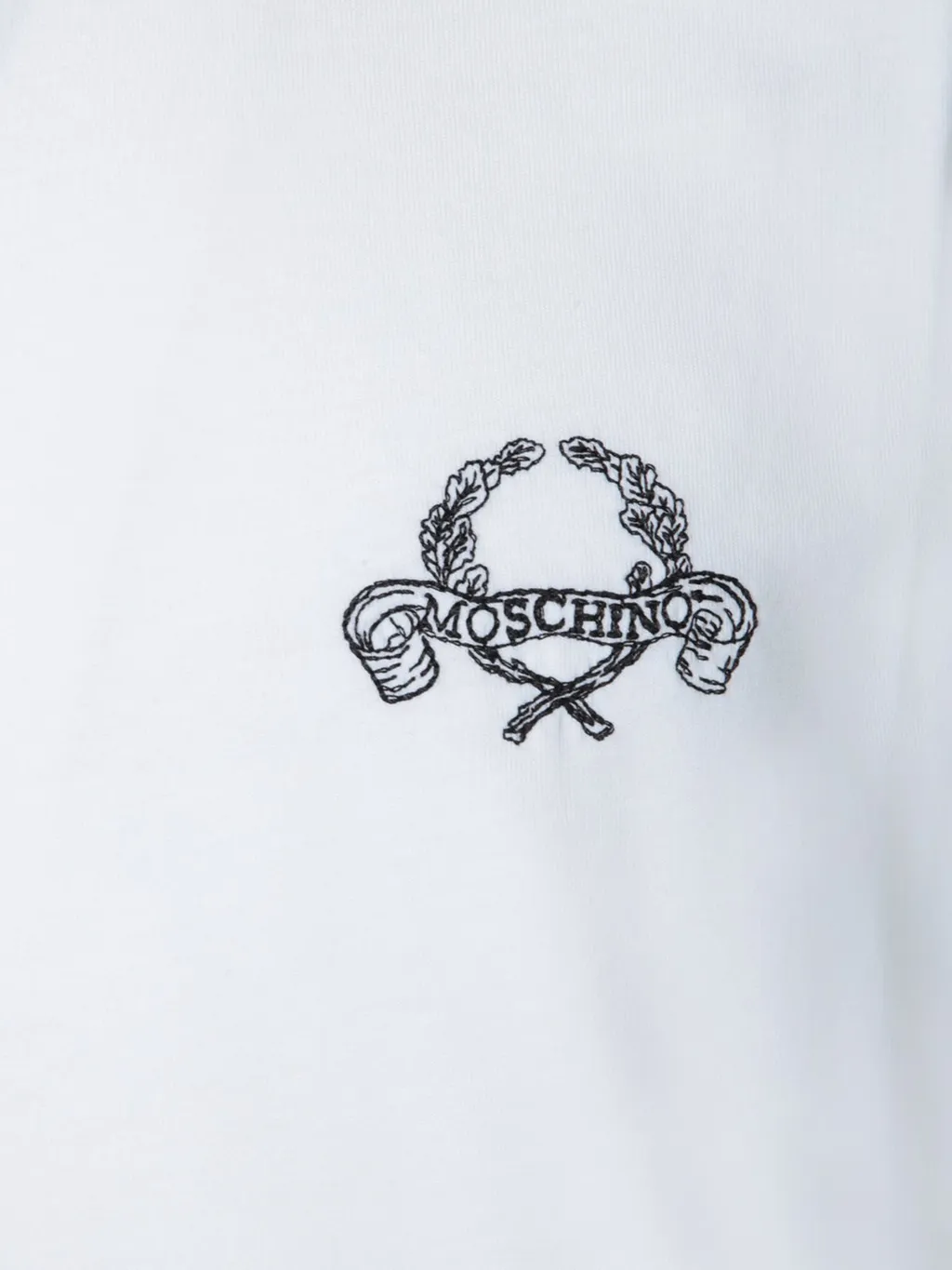 Moschino Logo Embroidered Crewneck T-Shirt