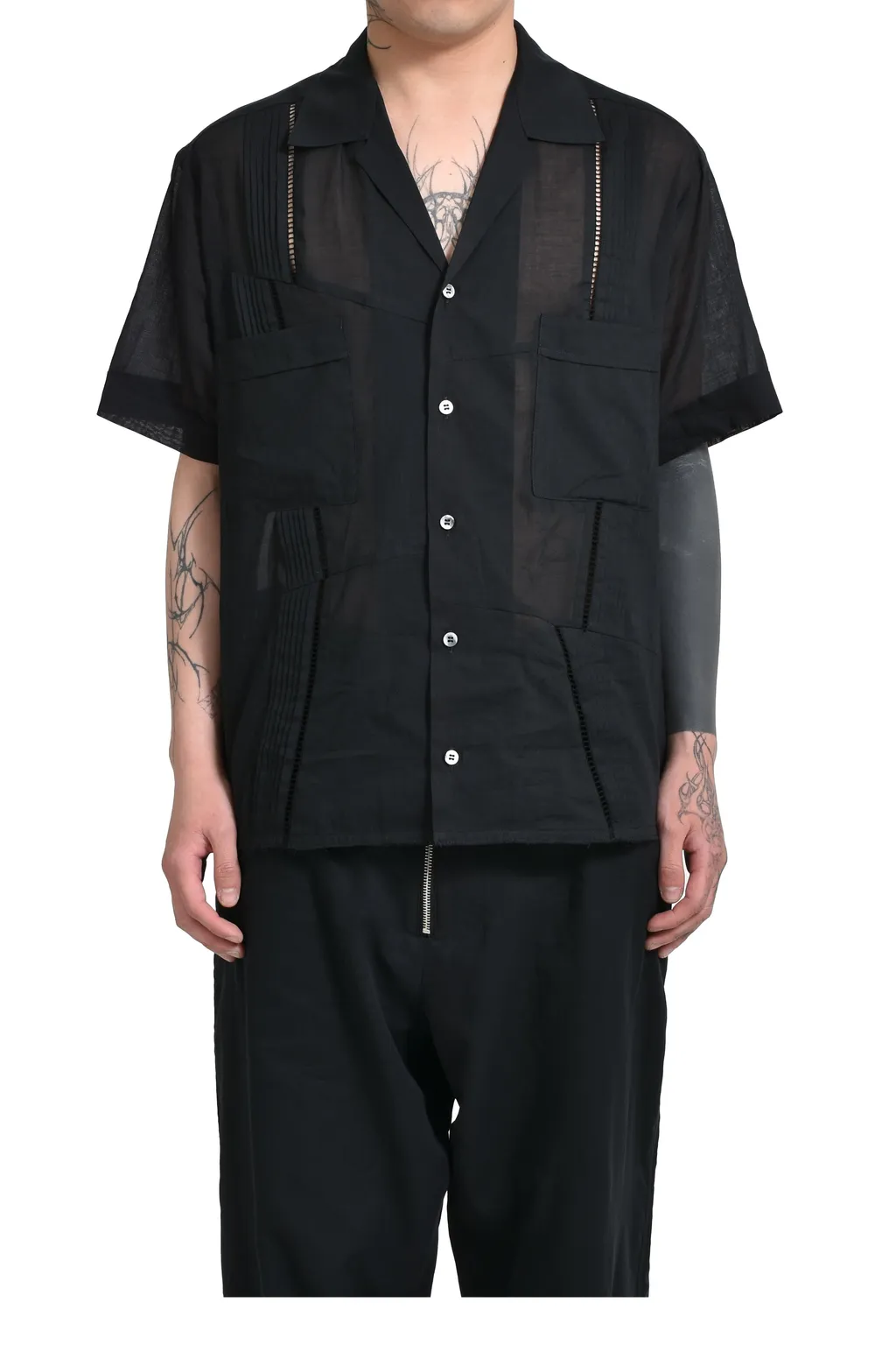 Broken Guayabera / Blk