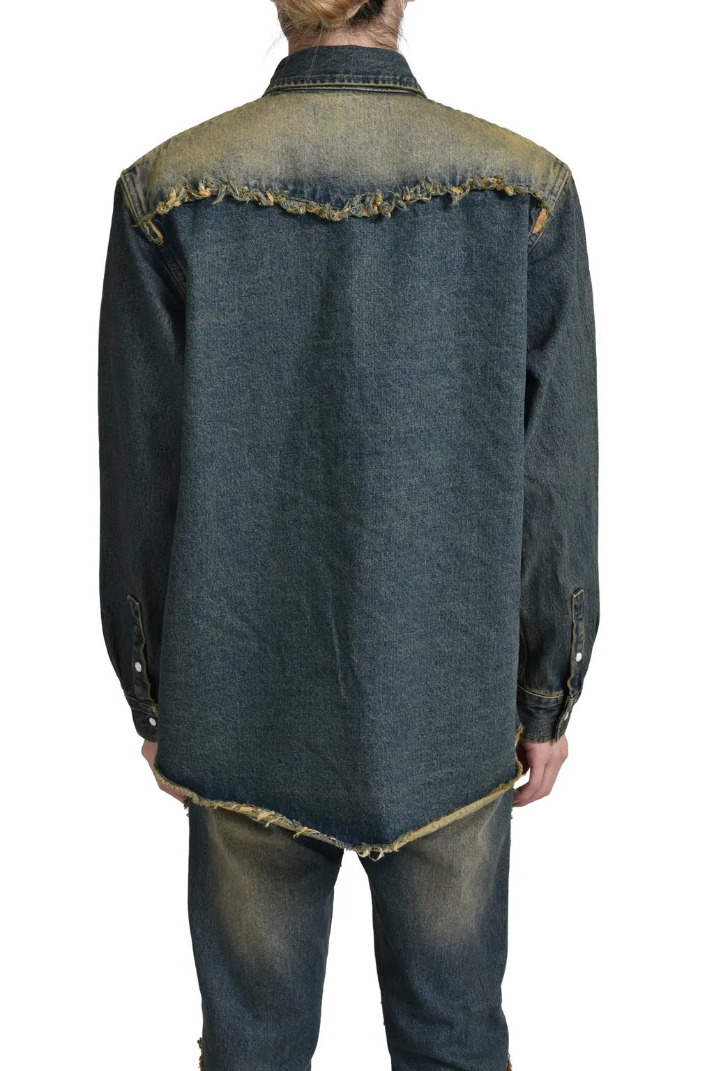Fringe Denim Shirts / Ind