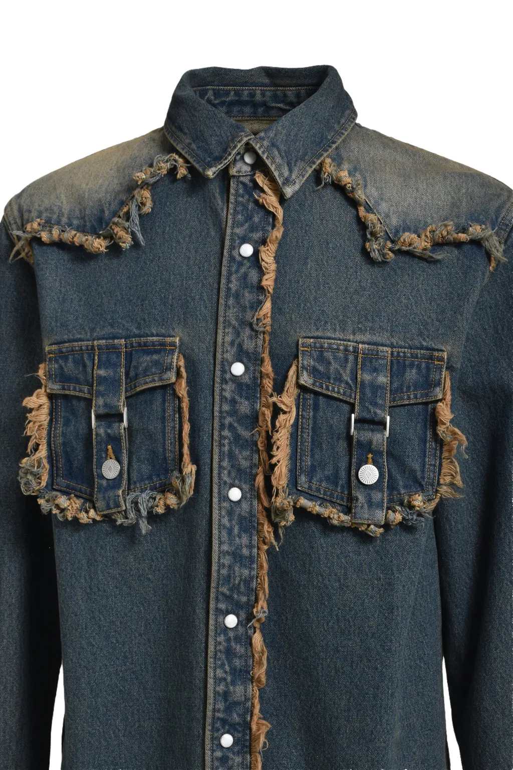 Fringe Denim Shirts / Ind