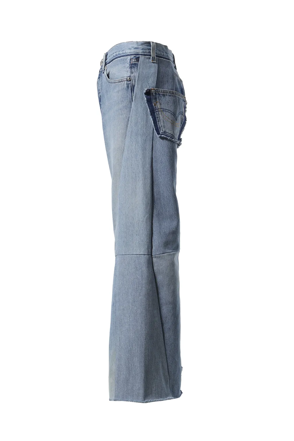 Wide Flare Denim / Blu