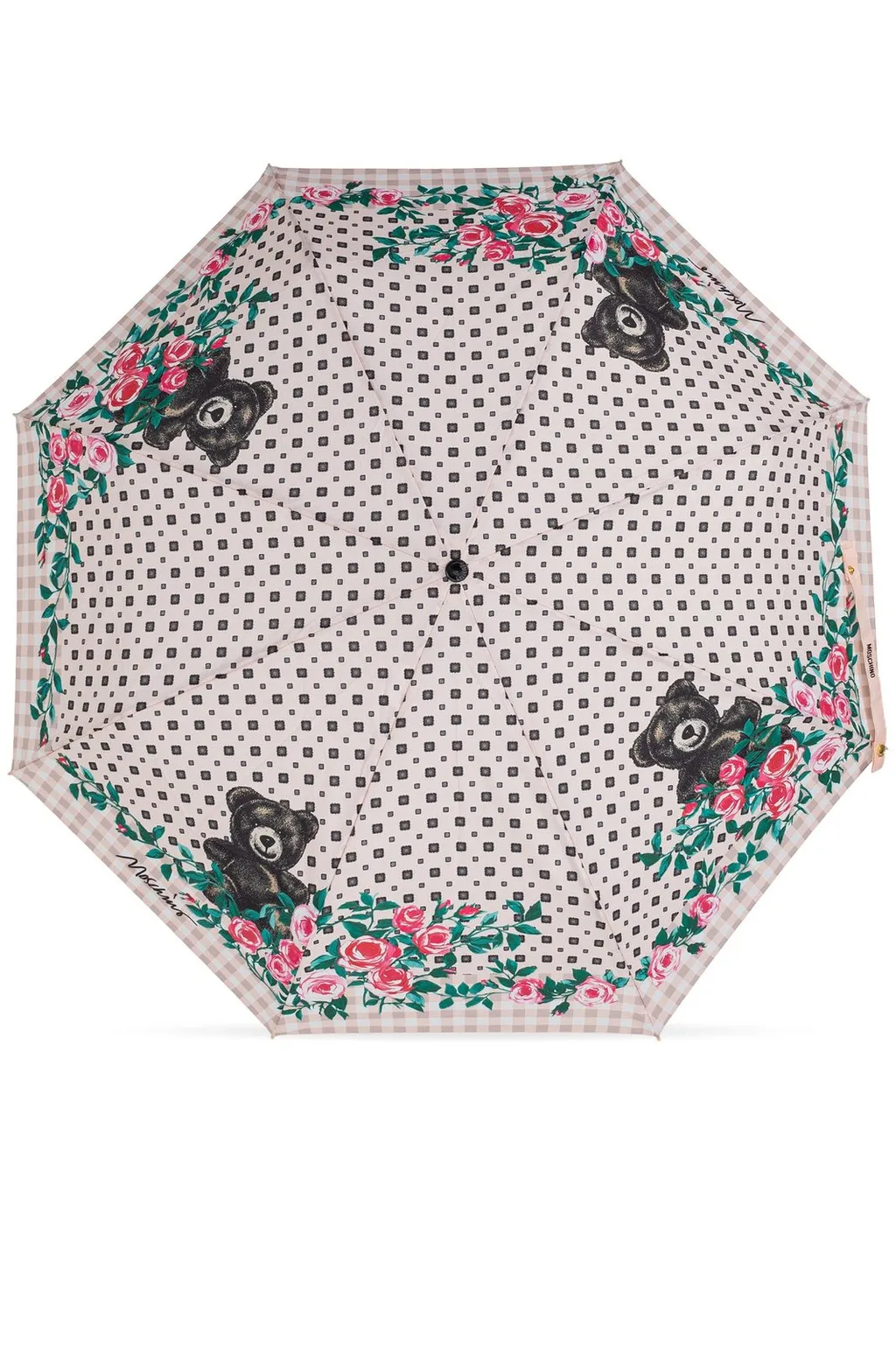 Moschino Teddy Floral Print Umbrella
