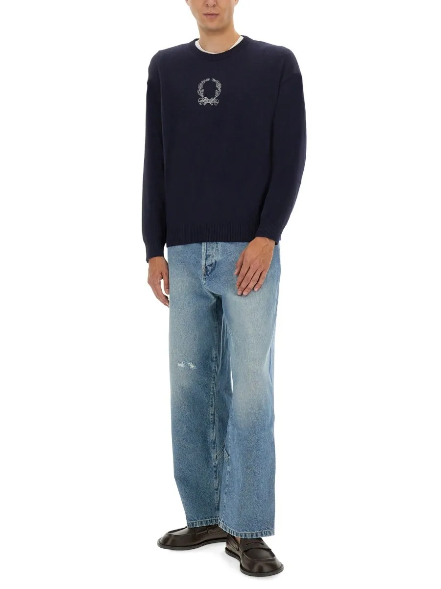 Moschino Panelled Distressed Jeans