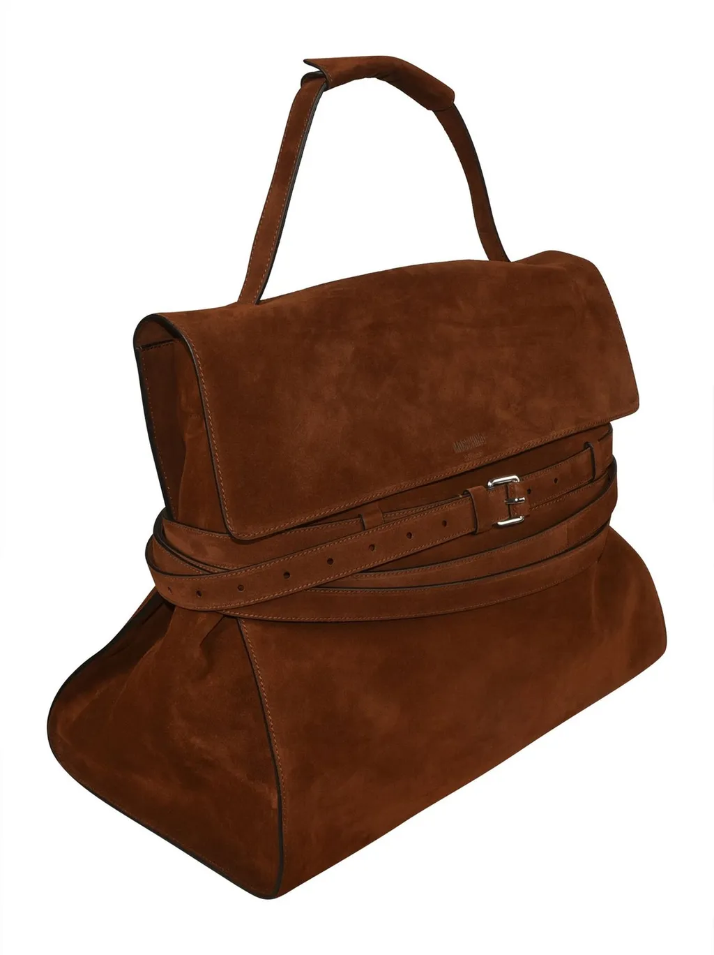 Moschino Belted Medium Top Handle Bag