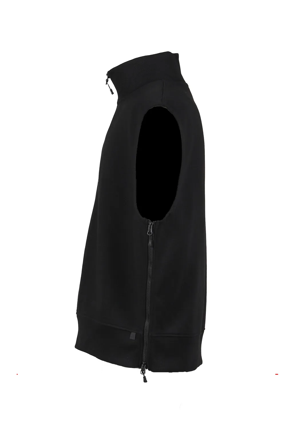 Tech Sweat Zip Vest Pullover / Blk
