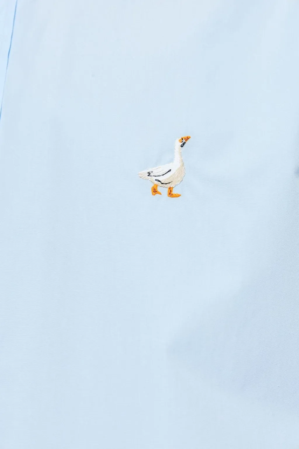 Moschino Goose Embroidered Long-Sleeved Shirt